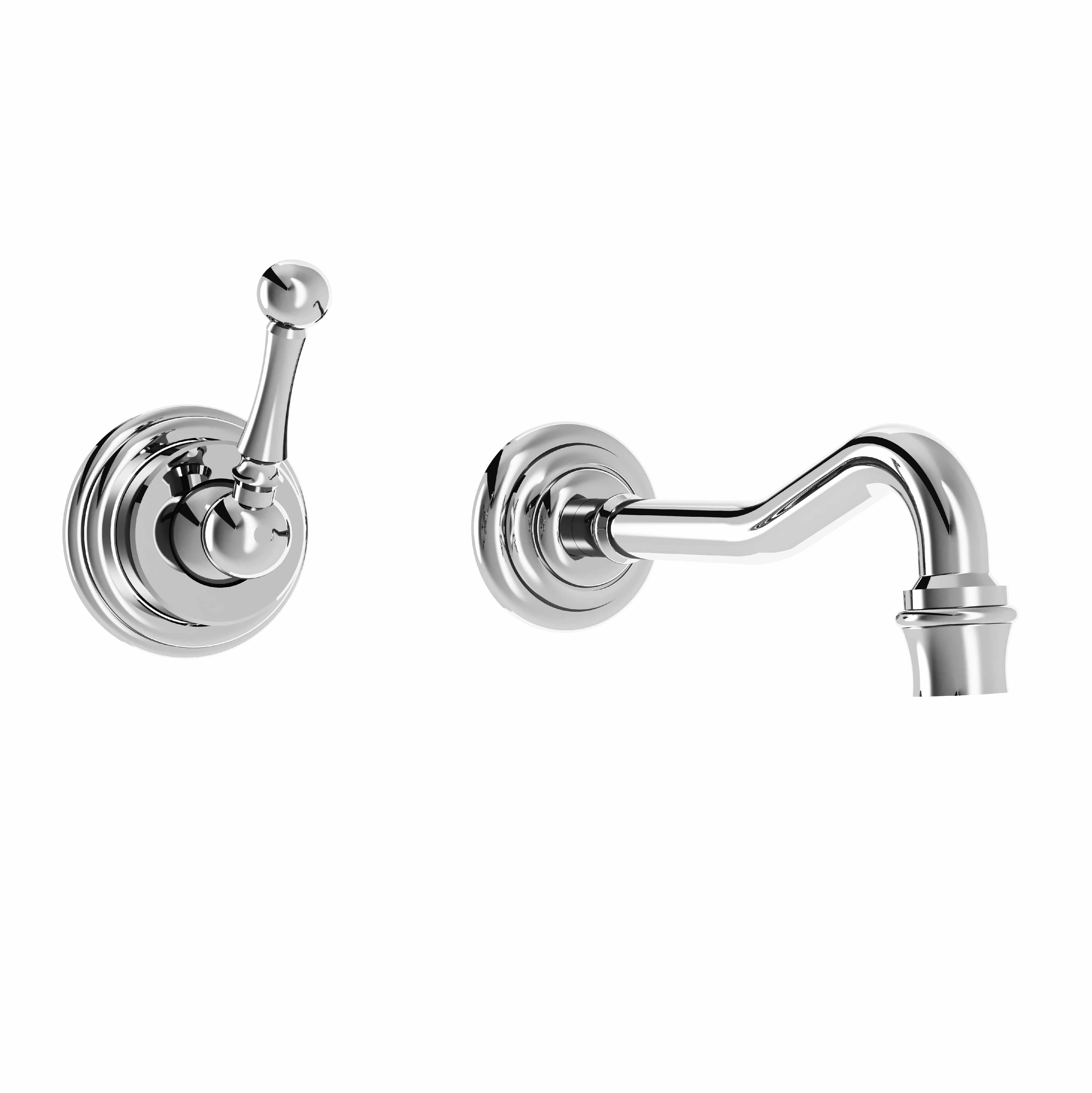 M20-1203M Wall mounted single lever basin mixer, built-in