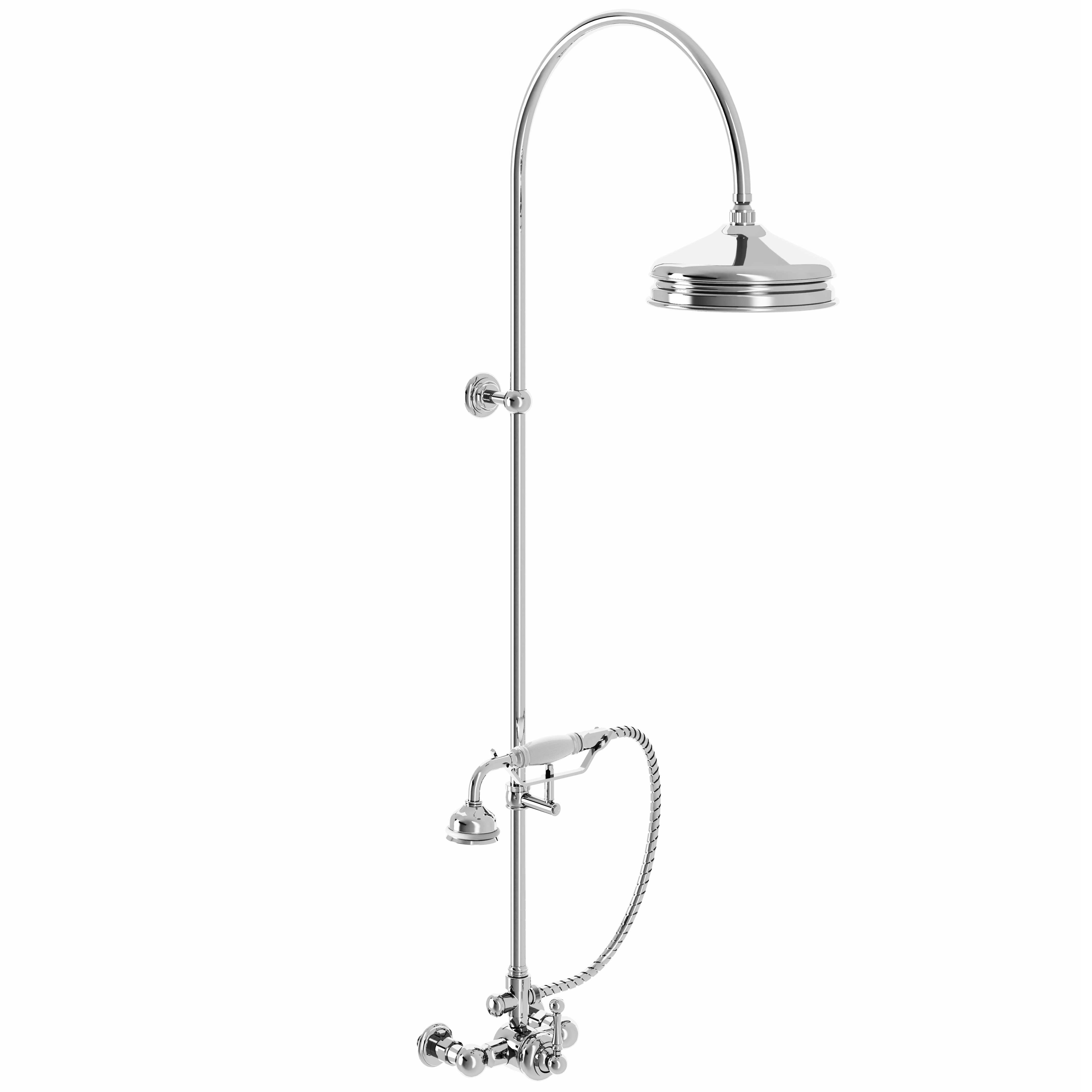 M20-2204M Single-lever shower mixer with column, anti-scaling