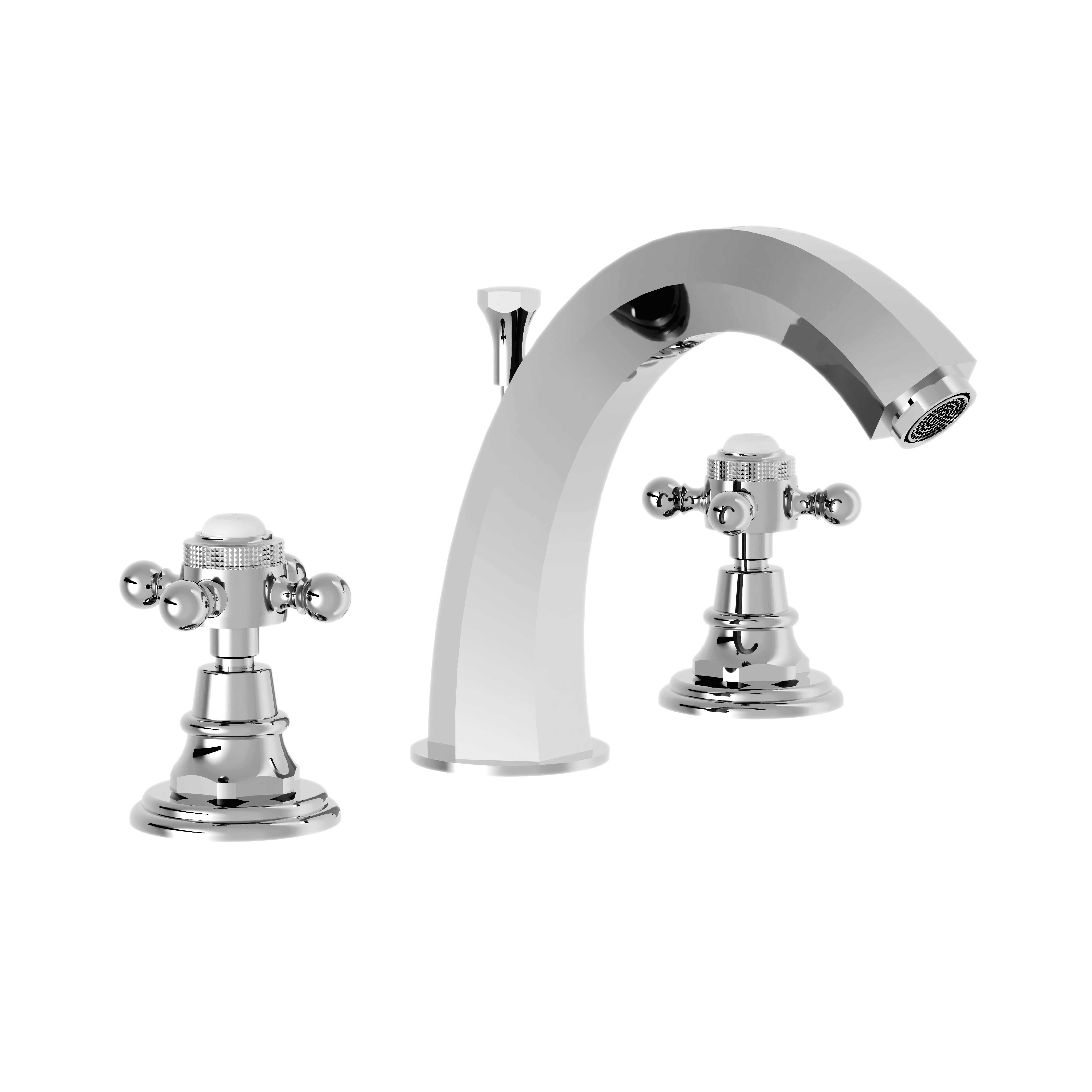 M30-1302 3-hole basin mixer, high spout