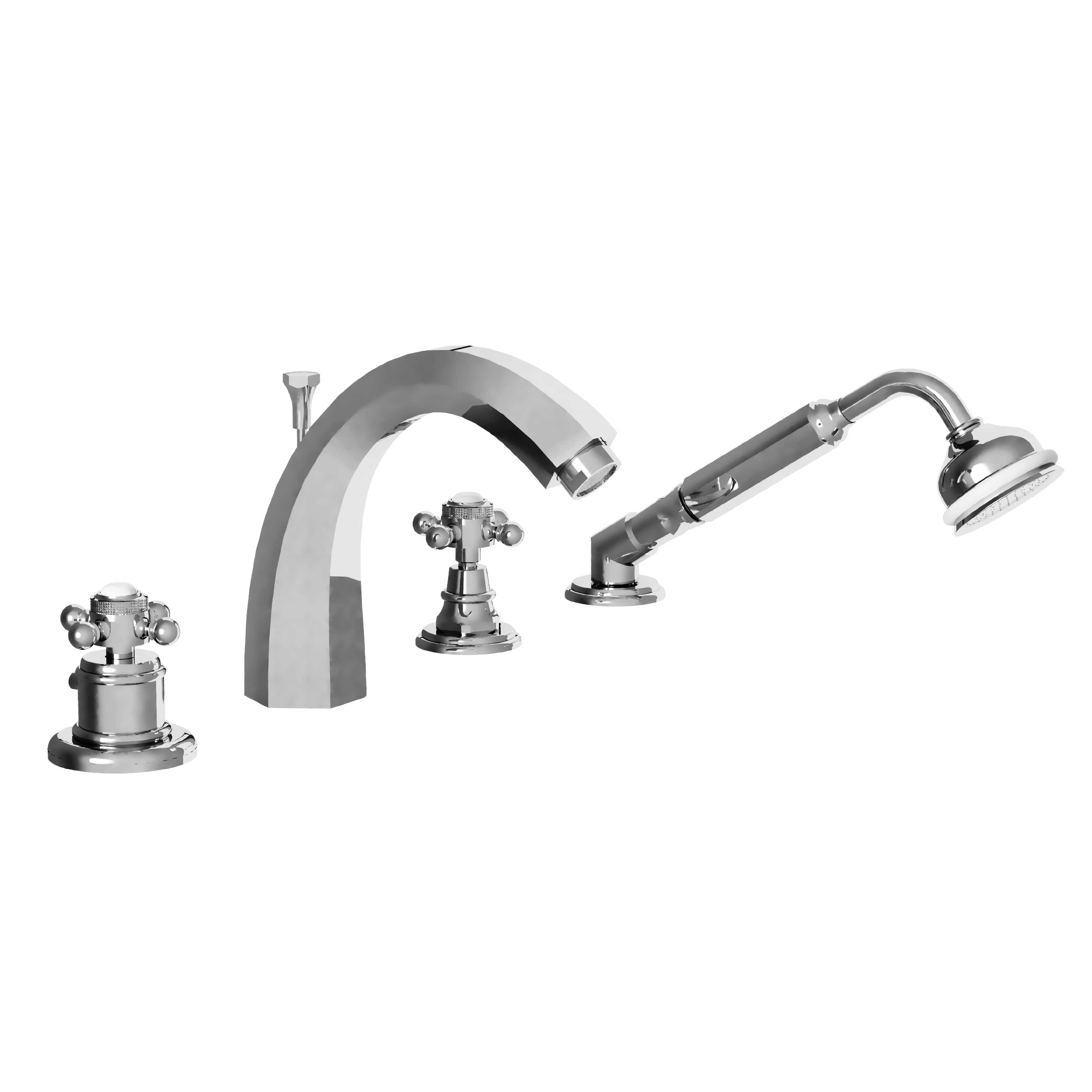M30-3304TH 4-hole bath and shower thermo. mixer, high spout
