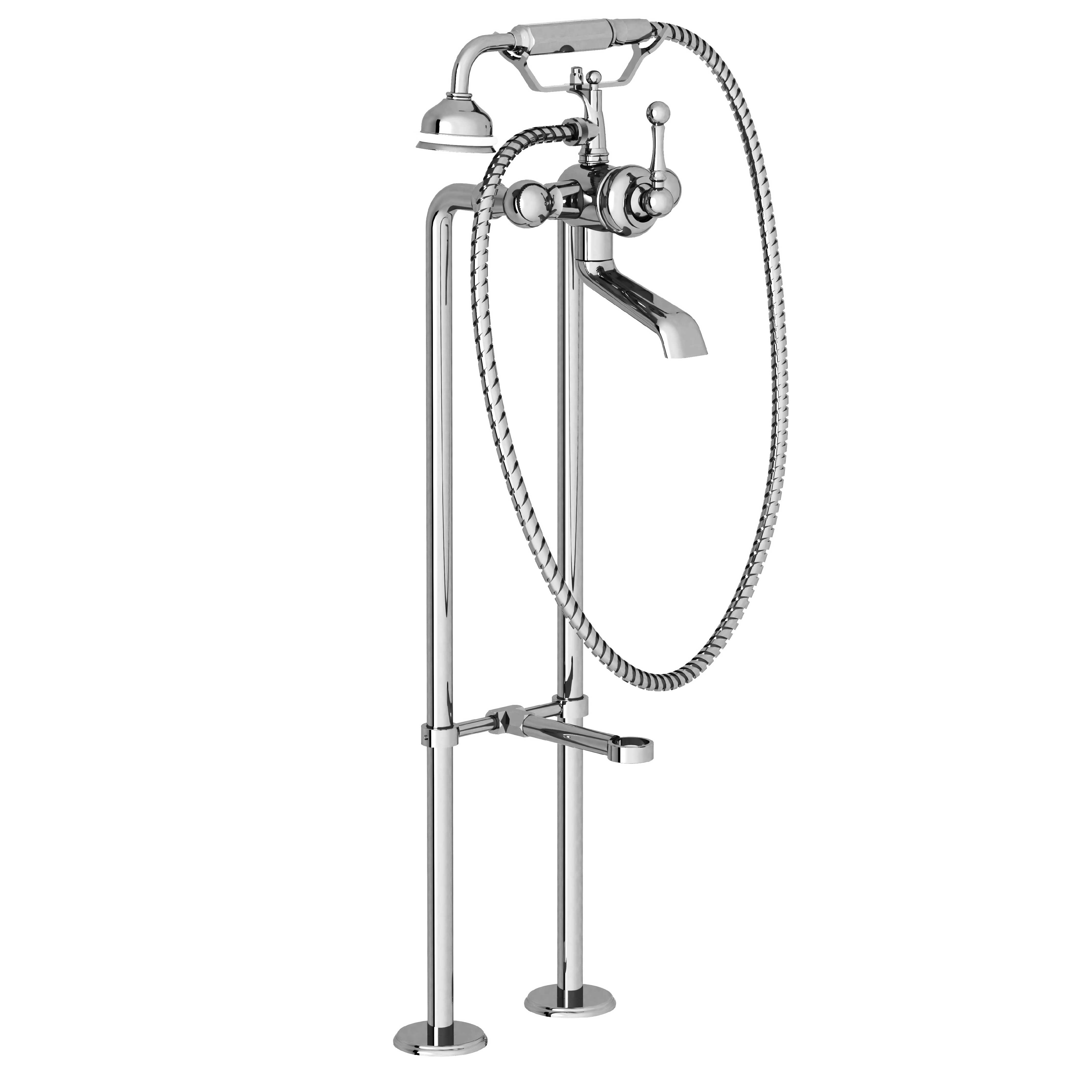 M30-3309M Floor mounted single-lever bath & shower mixer