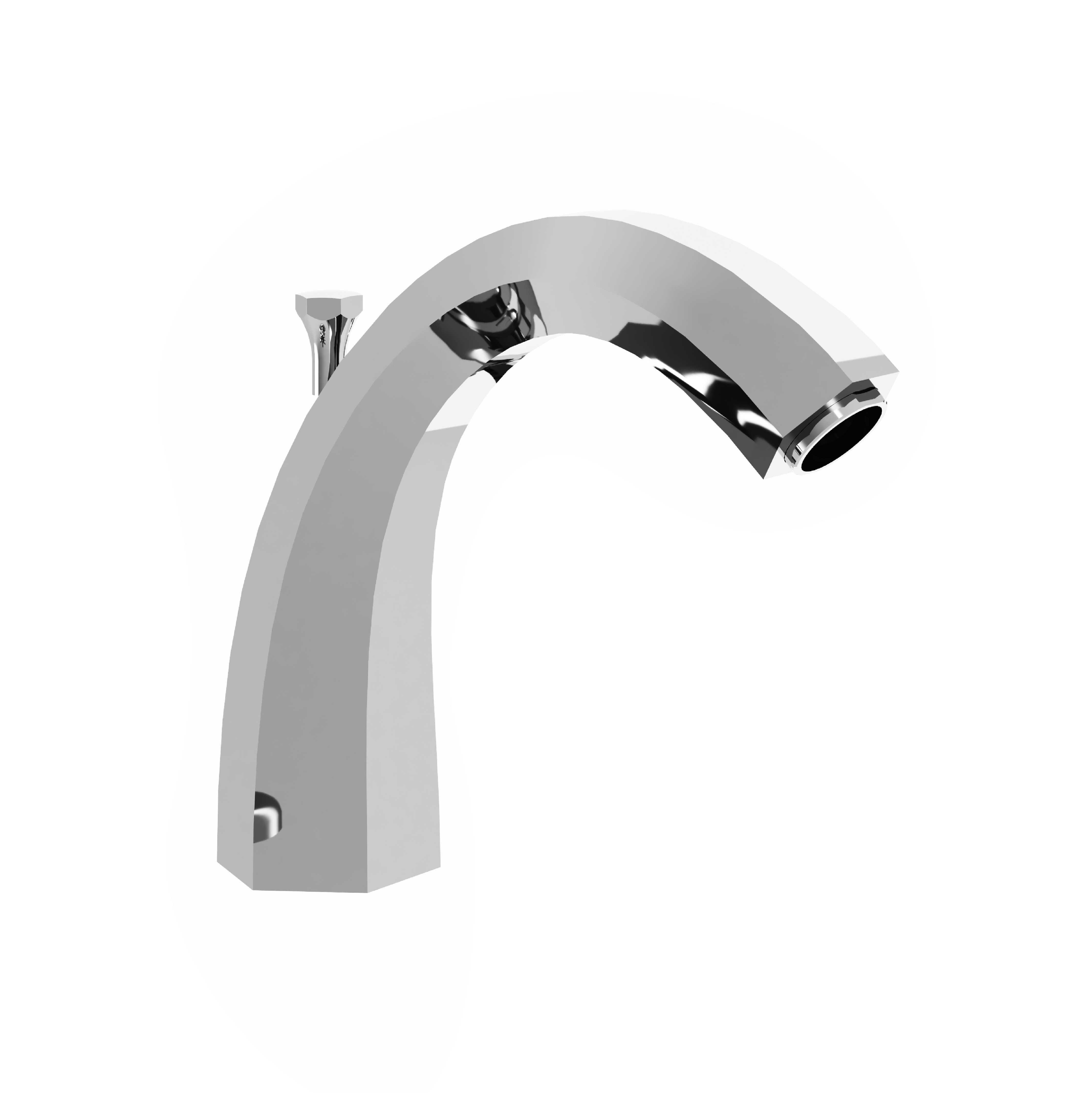 M30-3S2D High rim mounted bath spout with diverter