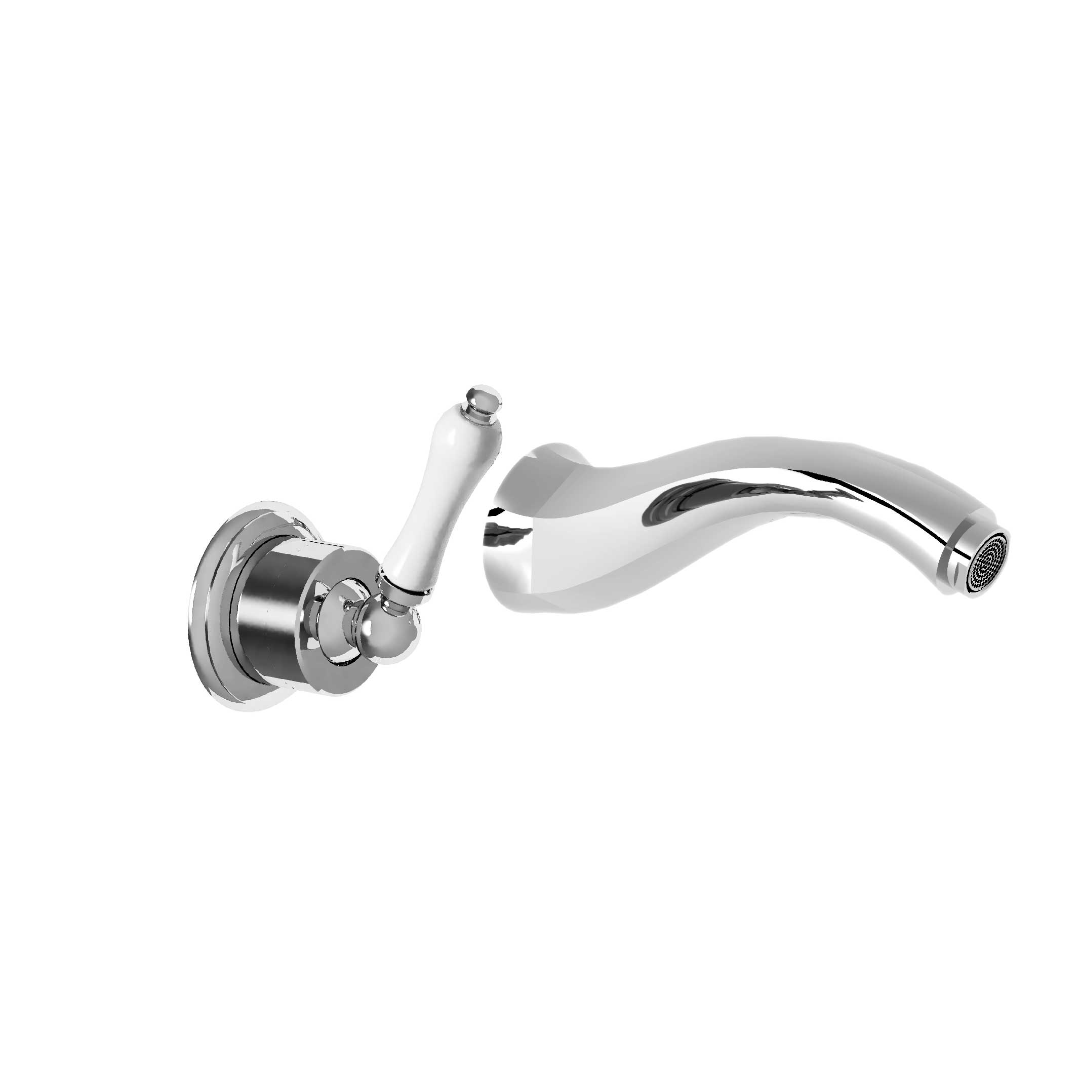 M32-1204M W-M single lever basin mixer, built-in, high spout