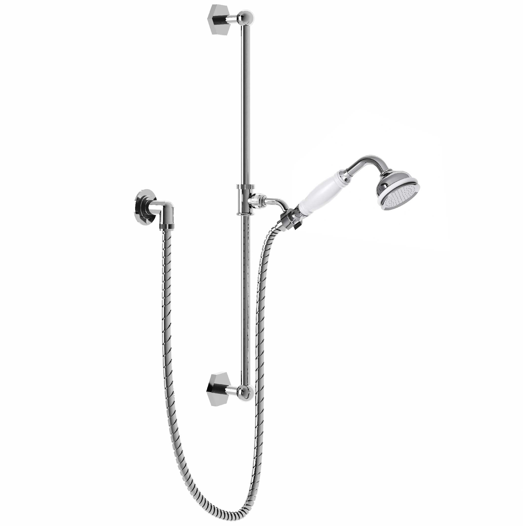 M32-3211 Wall shower set on sliding bar