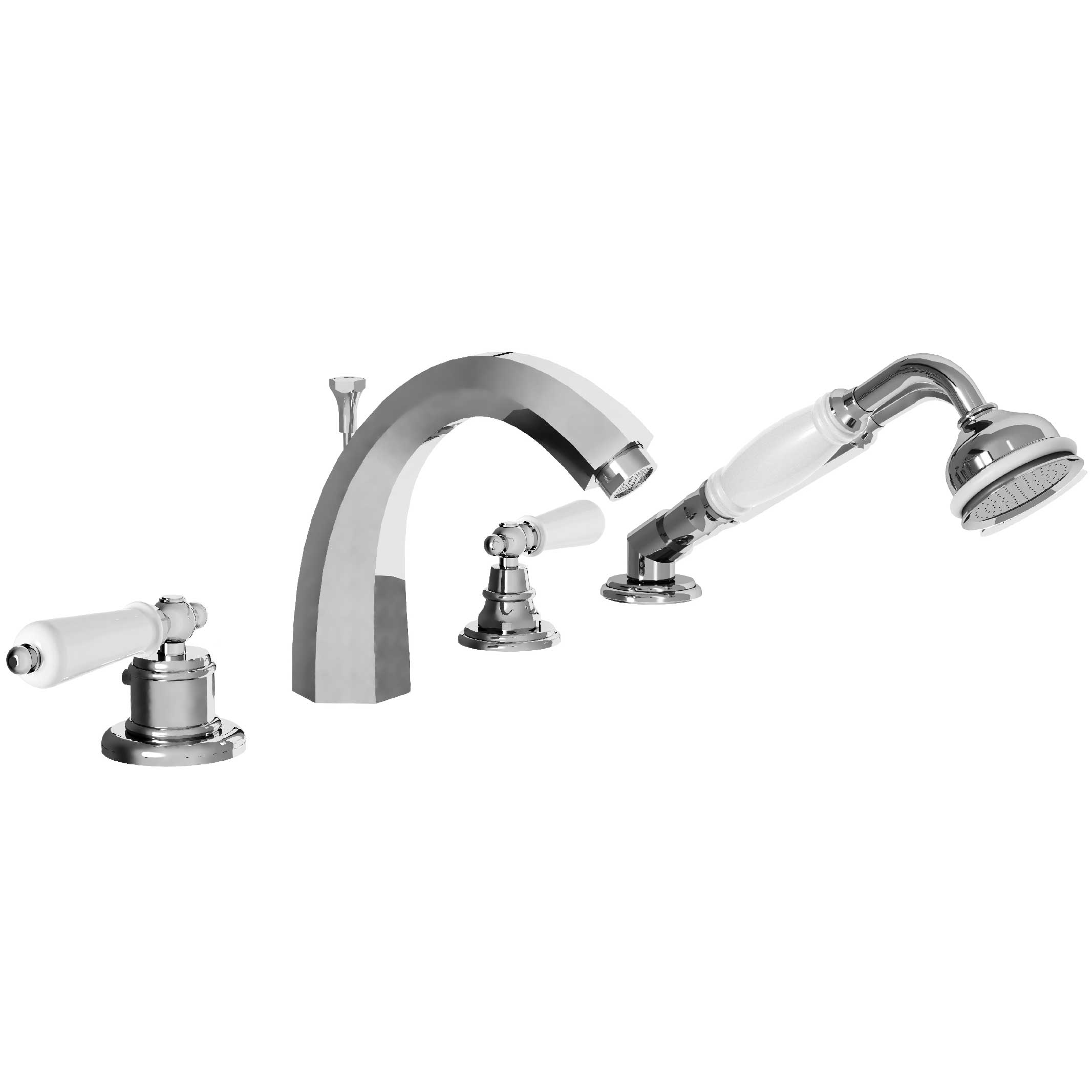 M32-3304TH 4-hole bath and shower thermo. mixer, high spout