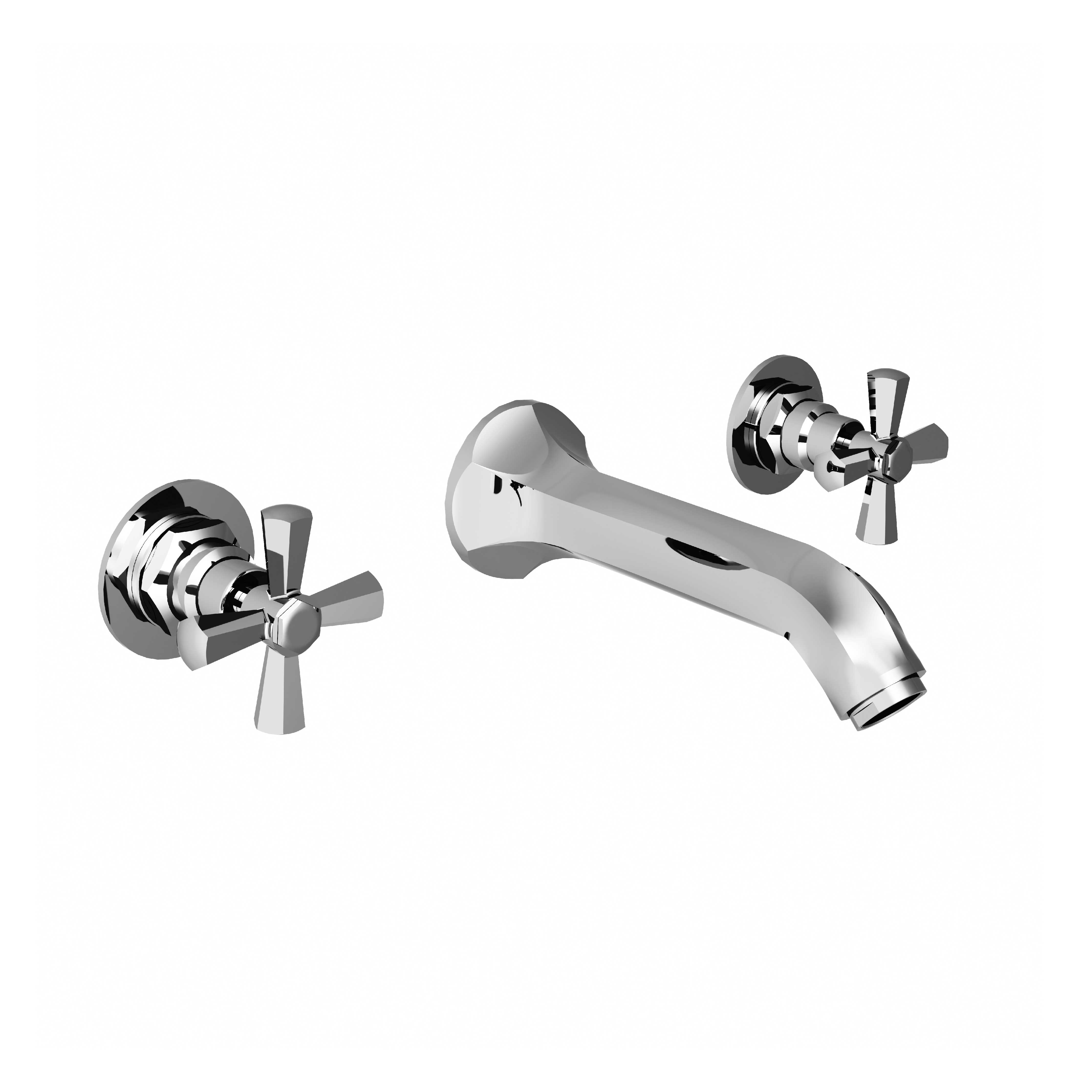 M38-1303 Wall mounted 3-hole basin set