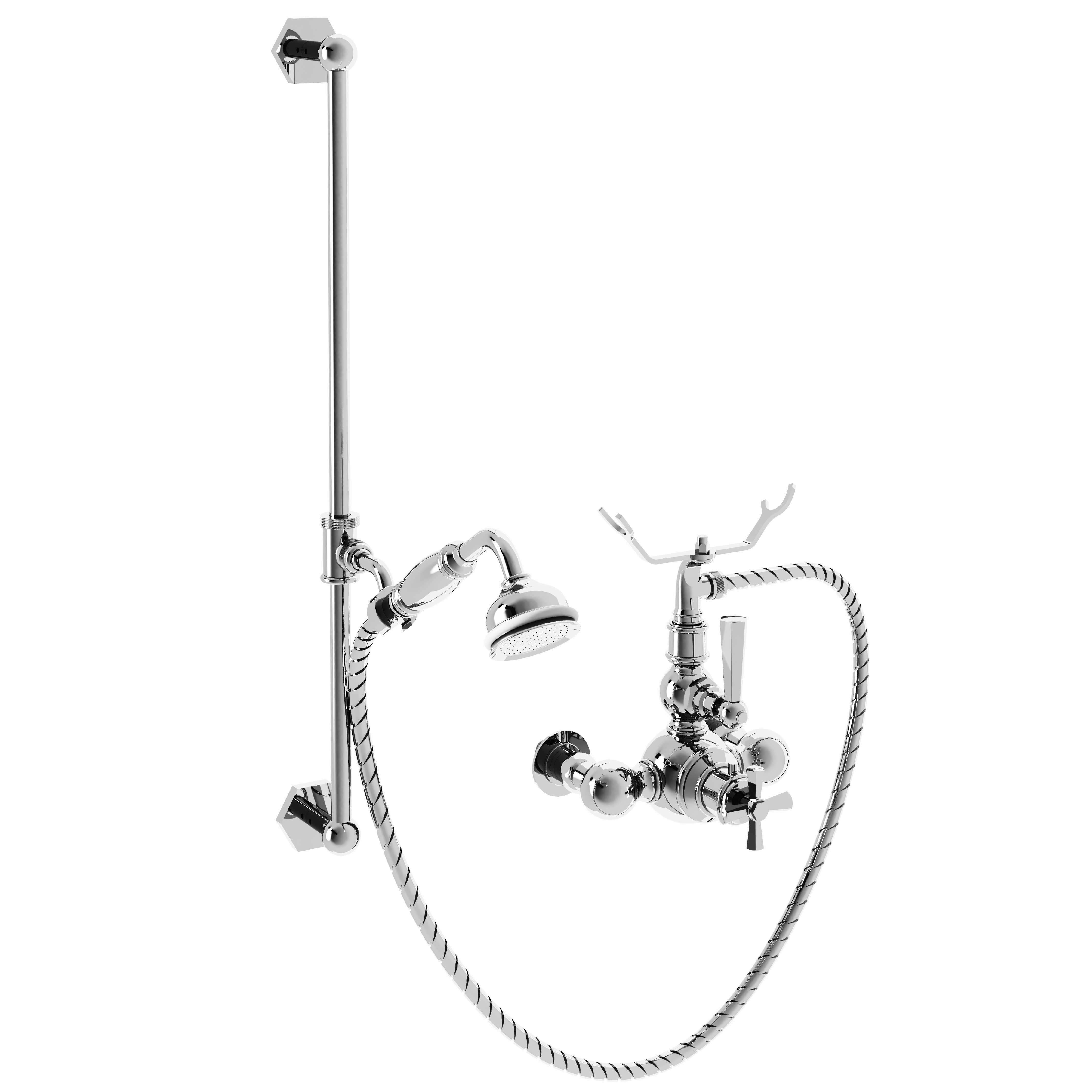 M38-2202T Thermo. shower mixer with sliding bar