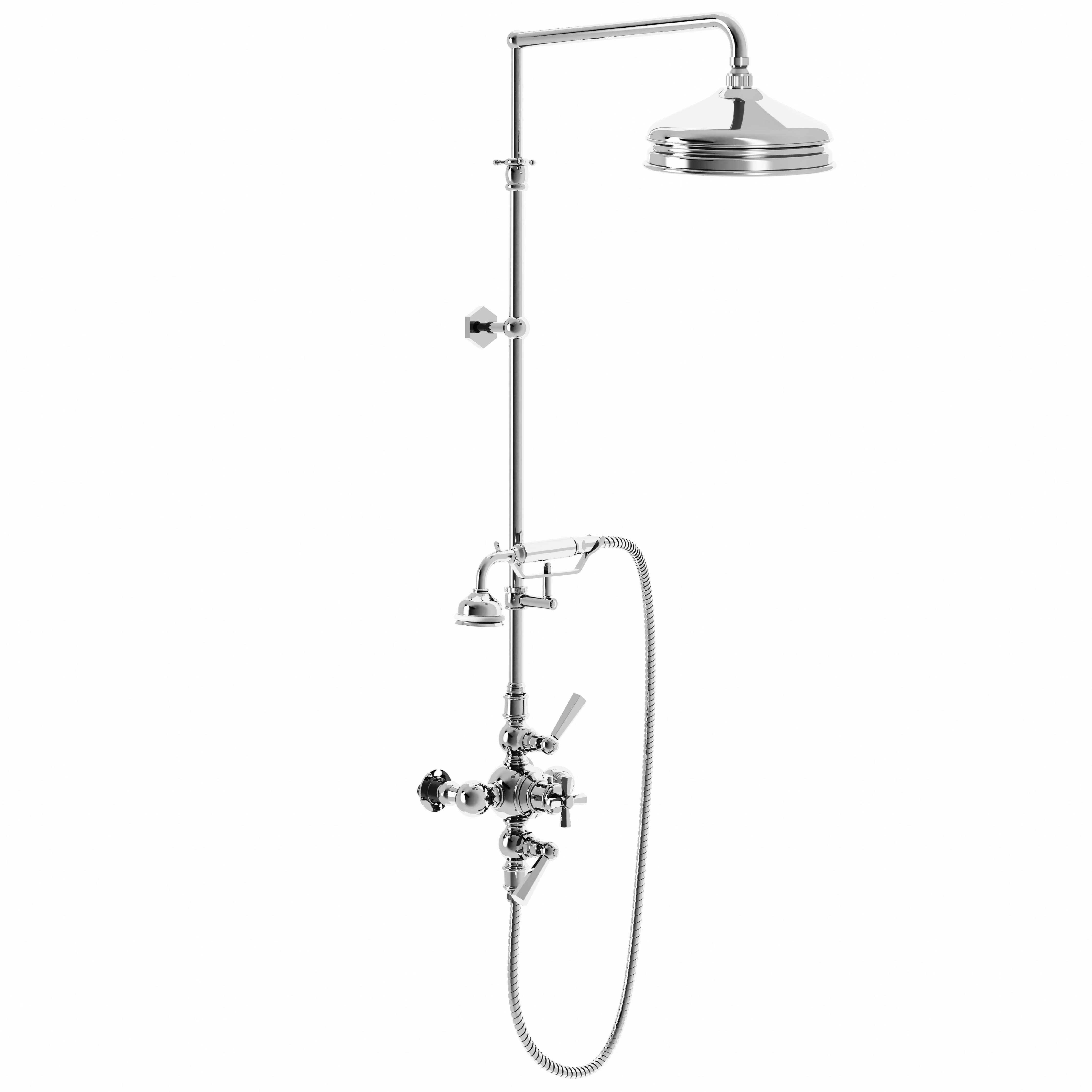 M38-2204T Colonne de douche mitigeur thermo., antical.