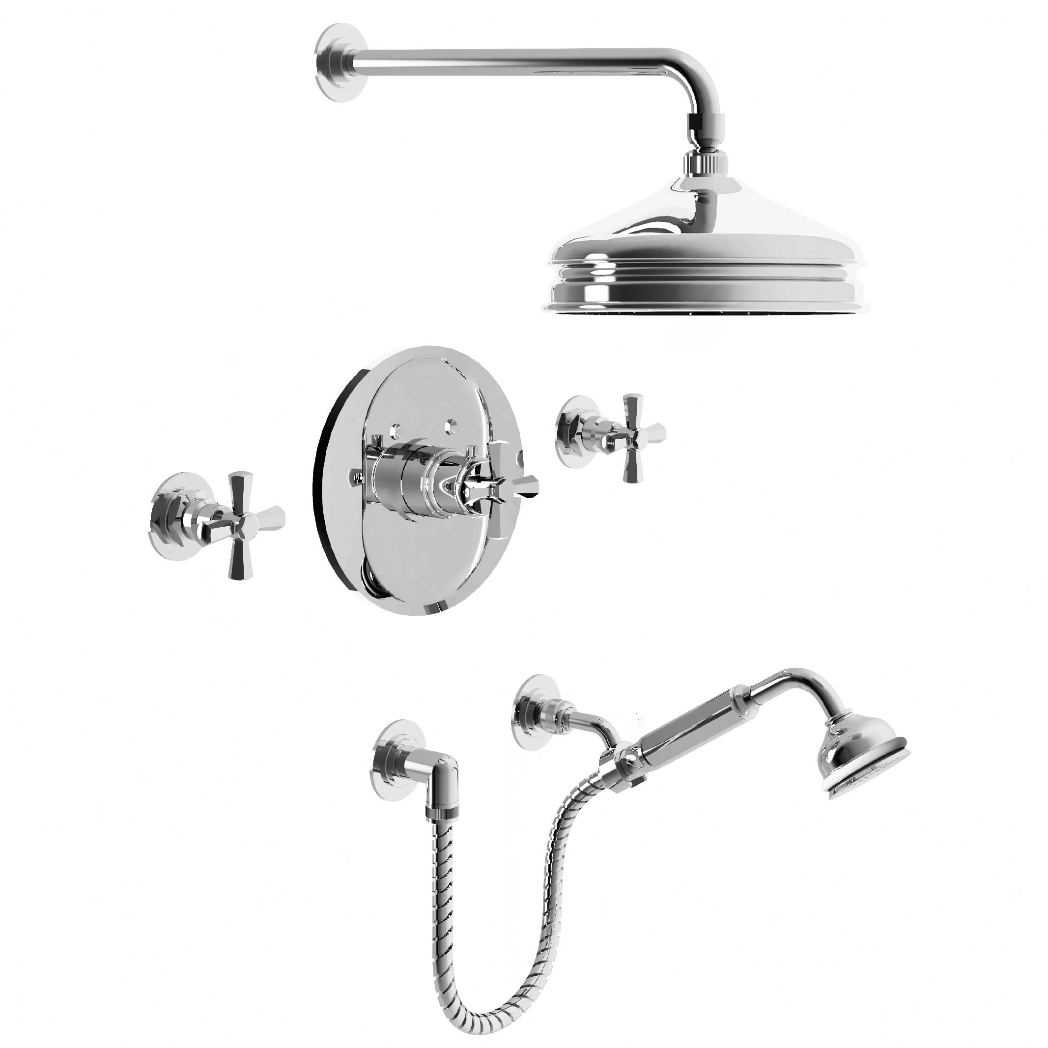 M38-2308T1 Ensemble douche avec mitigeur thermostatique