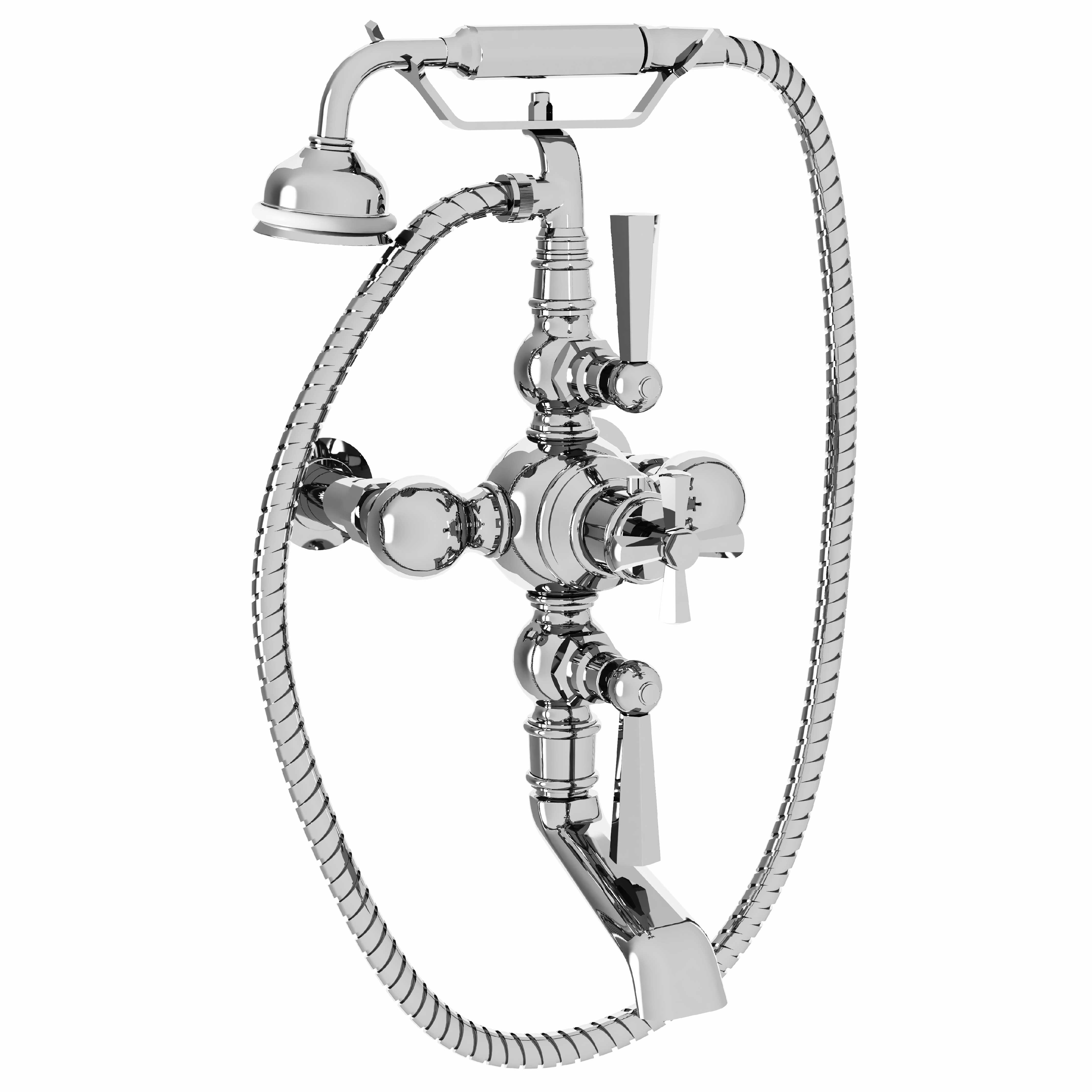 M38-3201T Wall mounted thermo. bath and shower mixer