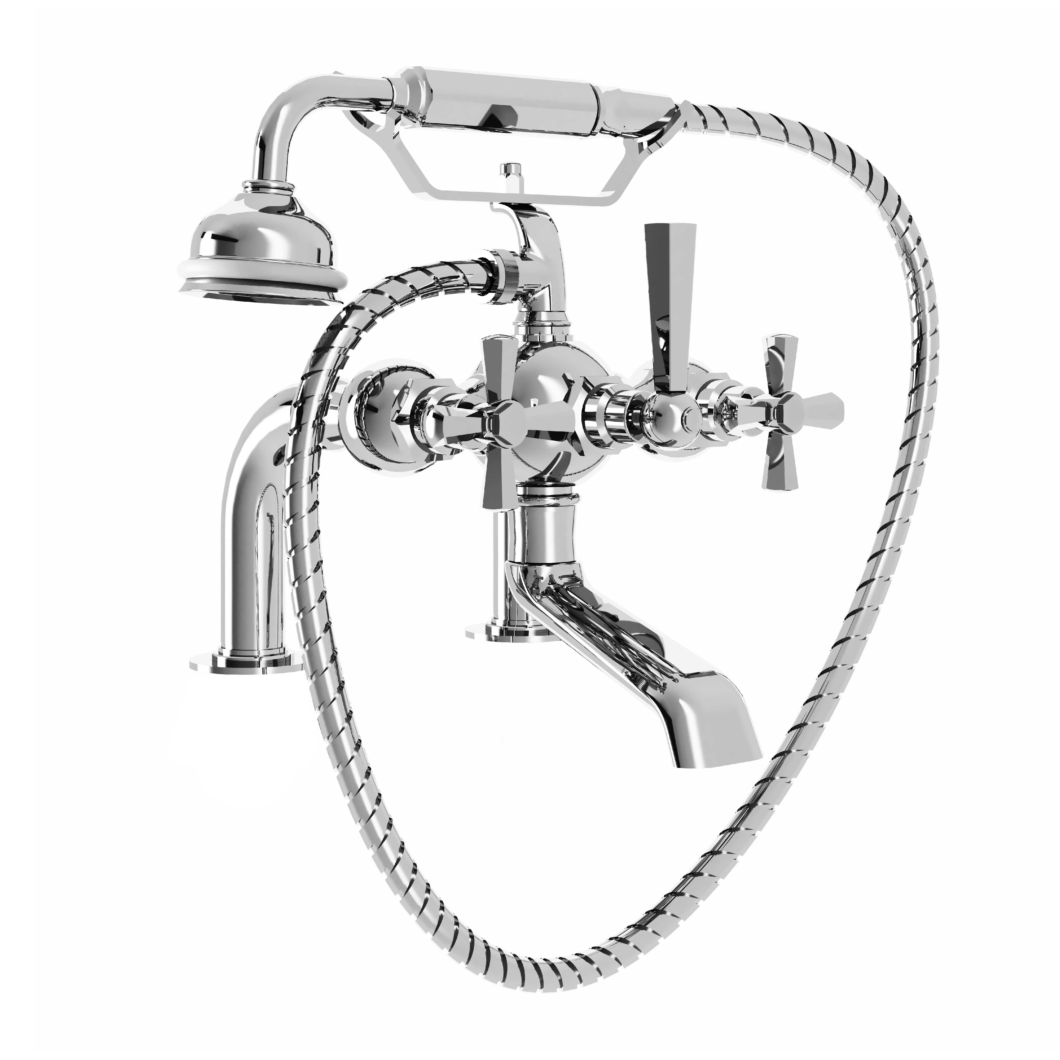M38-3306 Rim mounted bath and shower mixer