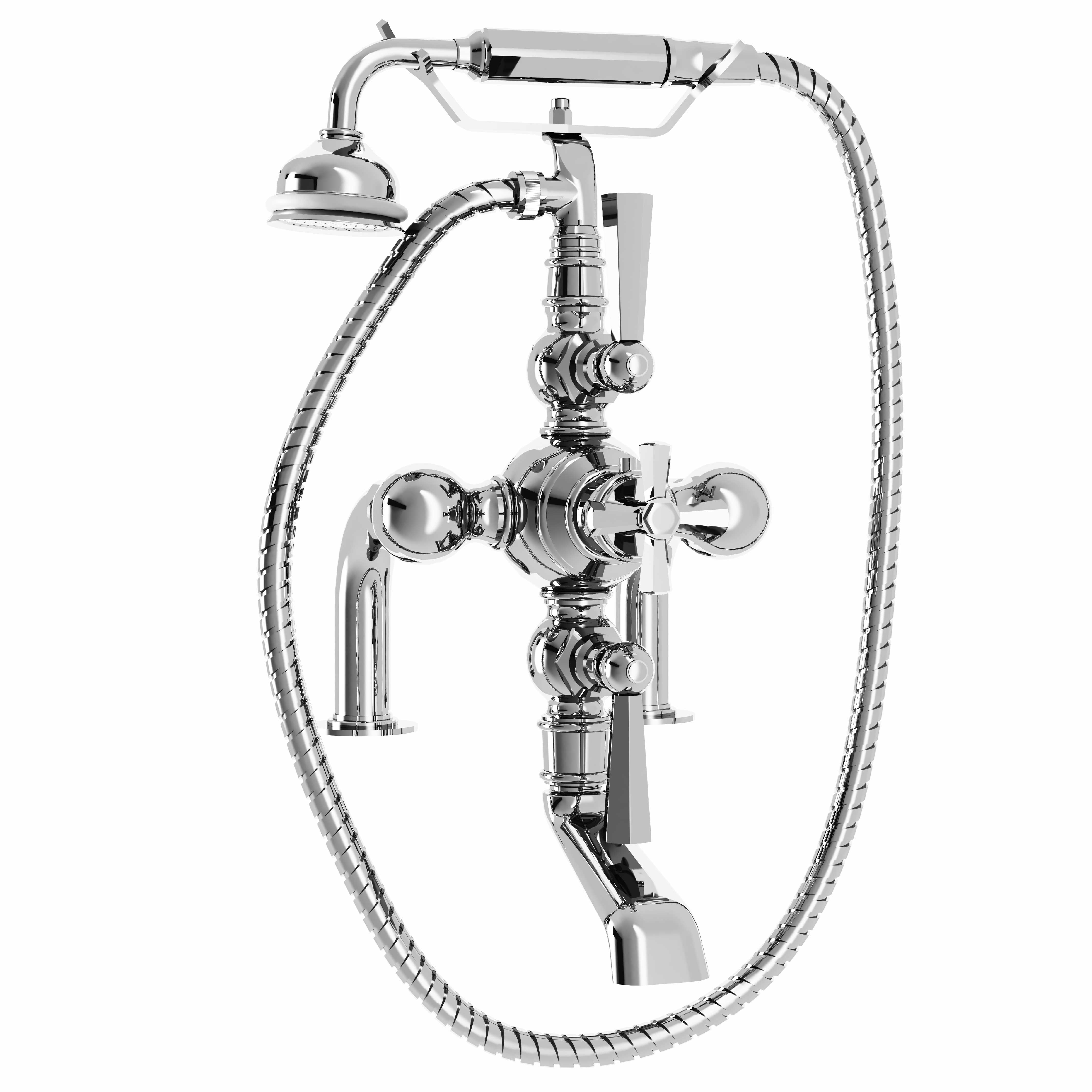 M38-3306T Rim mounted thermo. bath and shower mixer