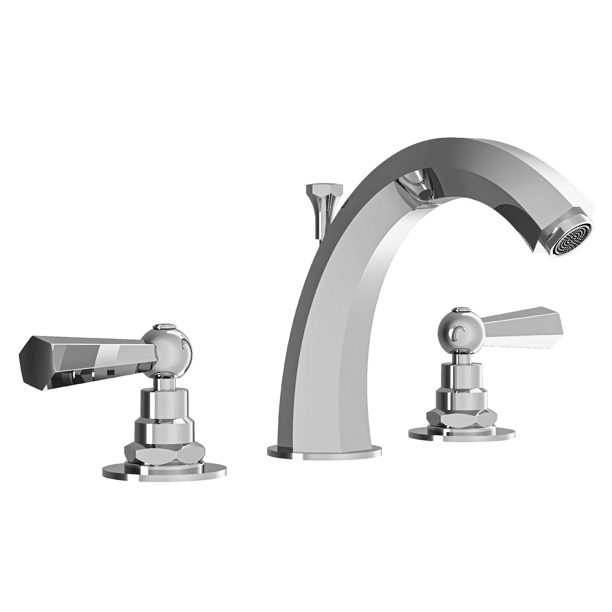 M39-1302 3-hole basin mixer, high spout