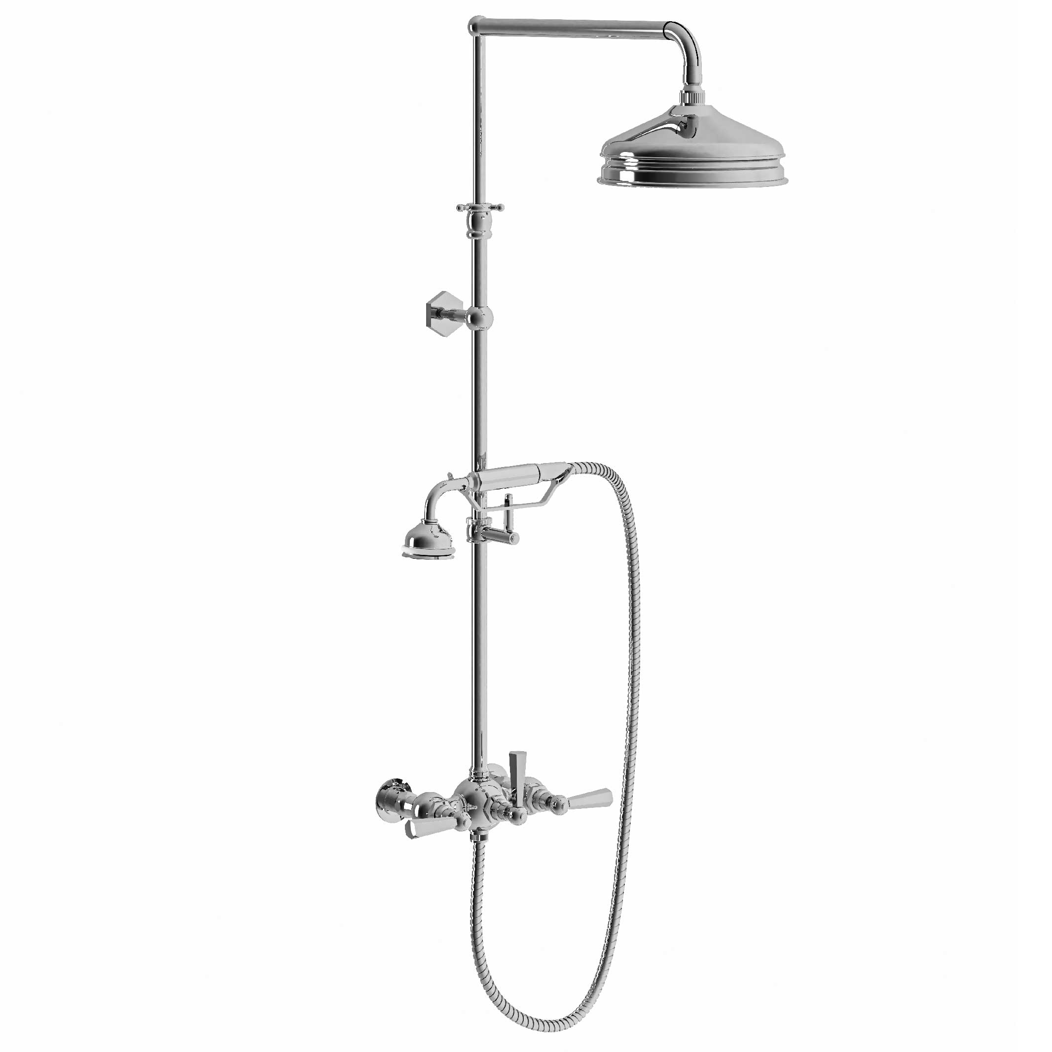 M39-2204 Shower mixer with column, anti-scaling