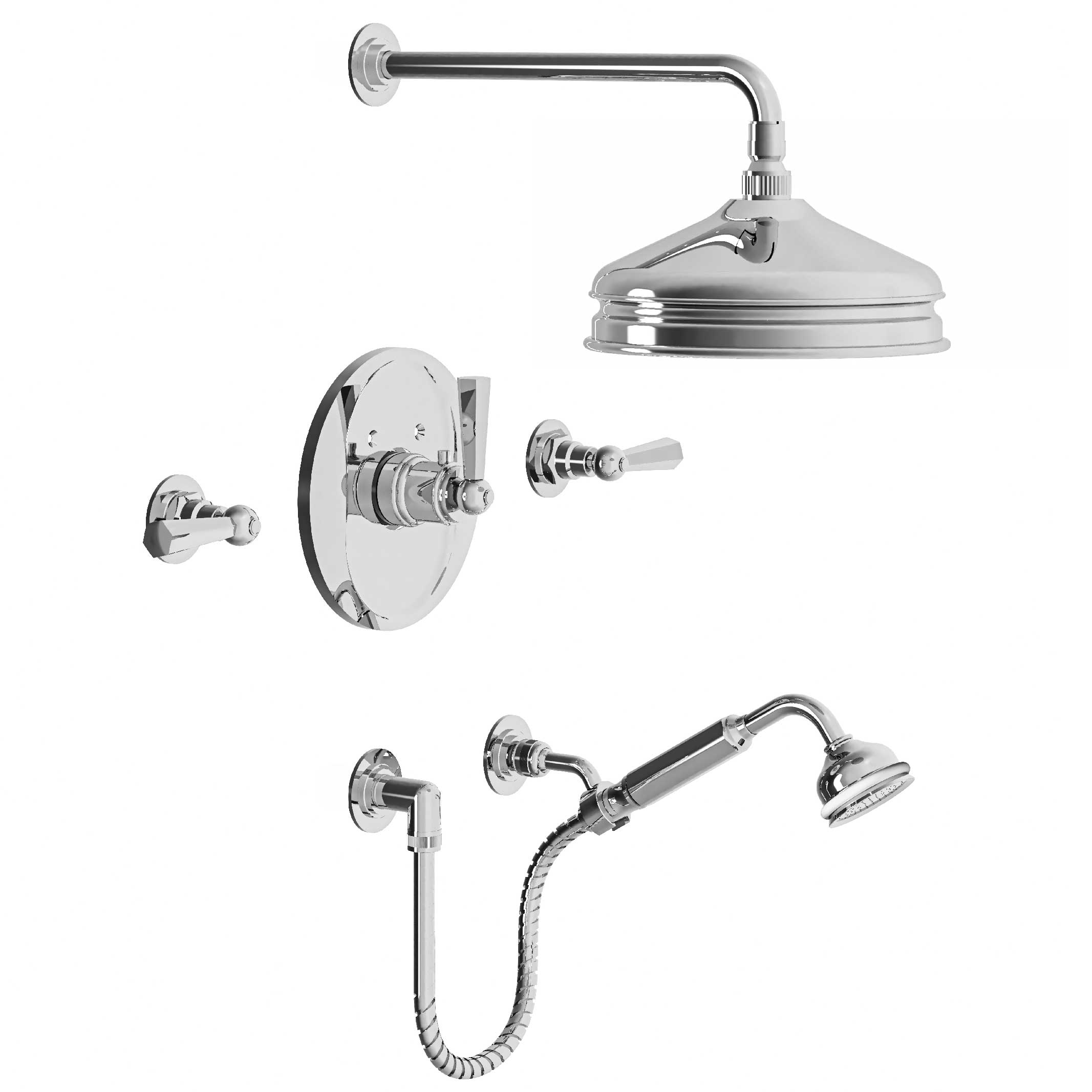 M39-2308T1 Ensemble douche avec mitigeur thermostatique