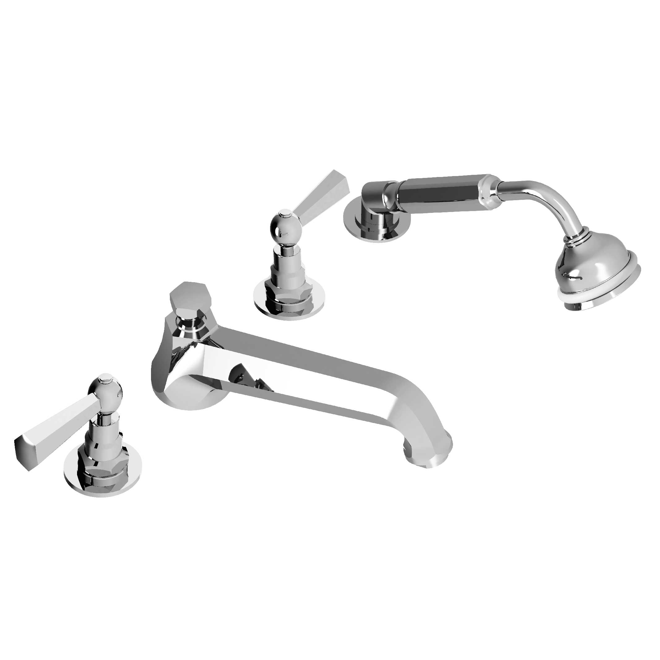 M39-3304 4-hole bath and shower mixer