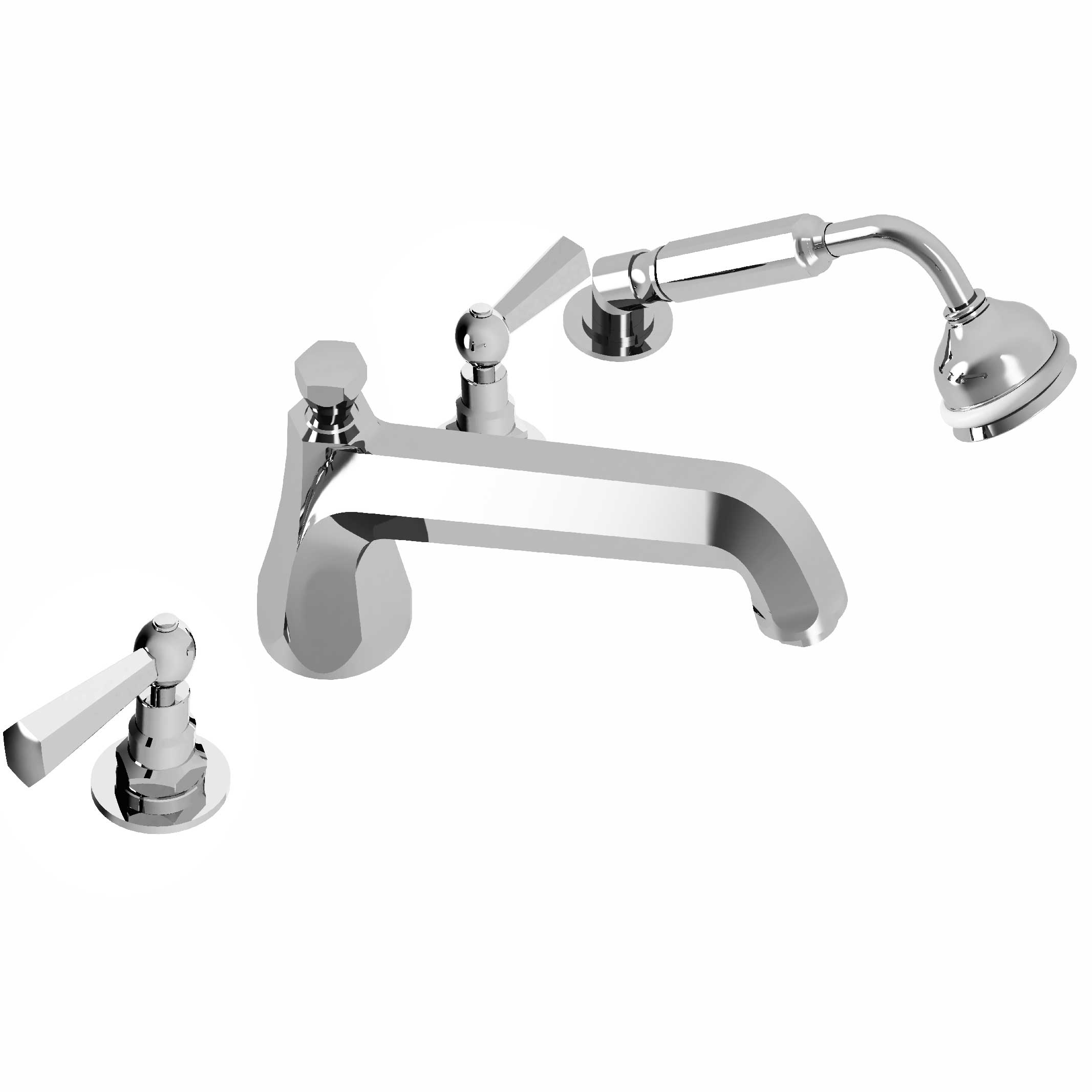 M39-3304XL XL 4-hole bath and shower mixer