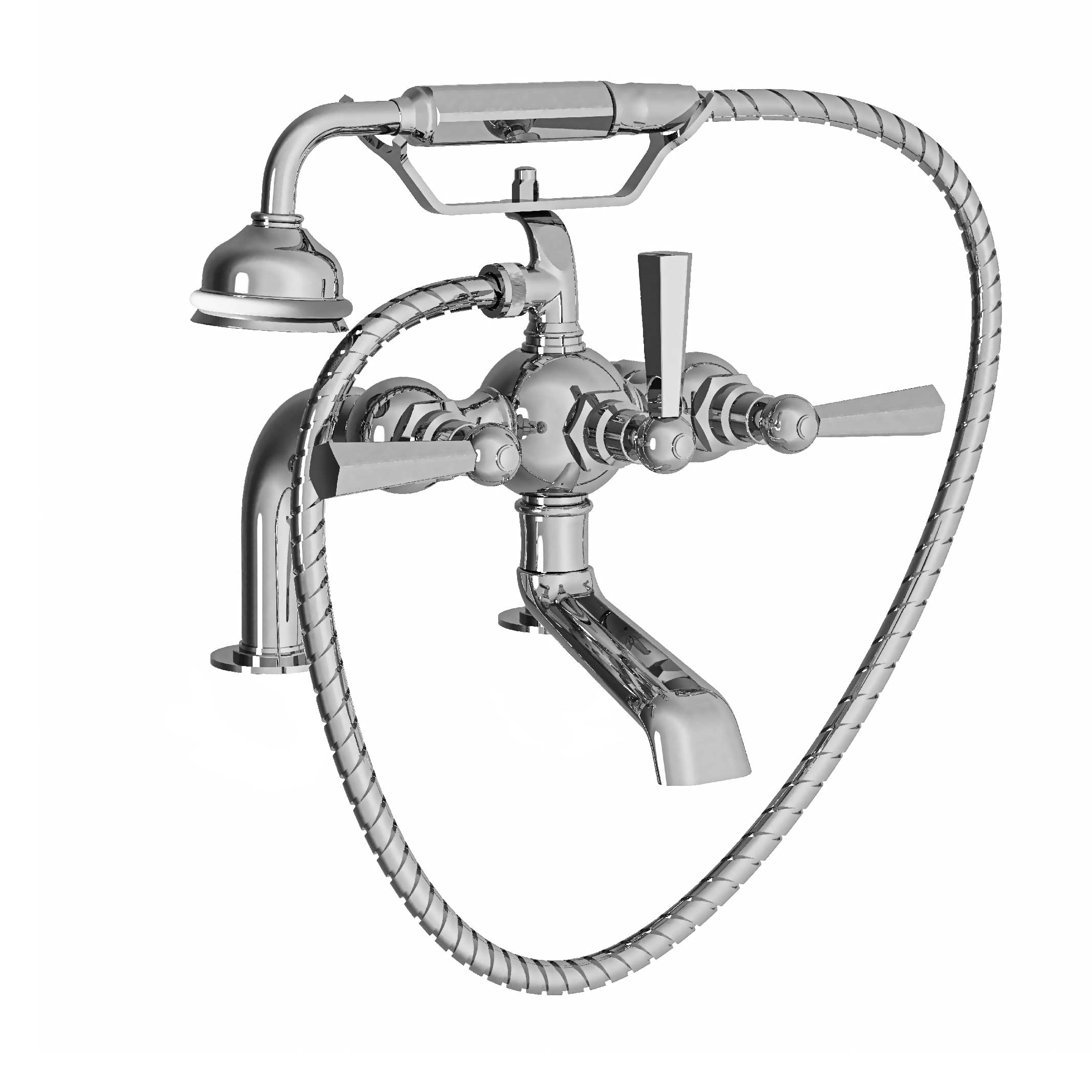 M39-3306 Rim mounted bath and shower mixer