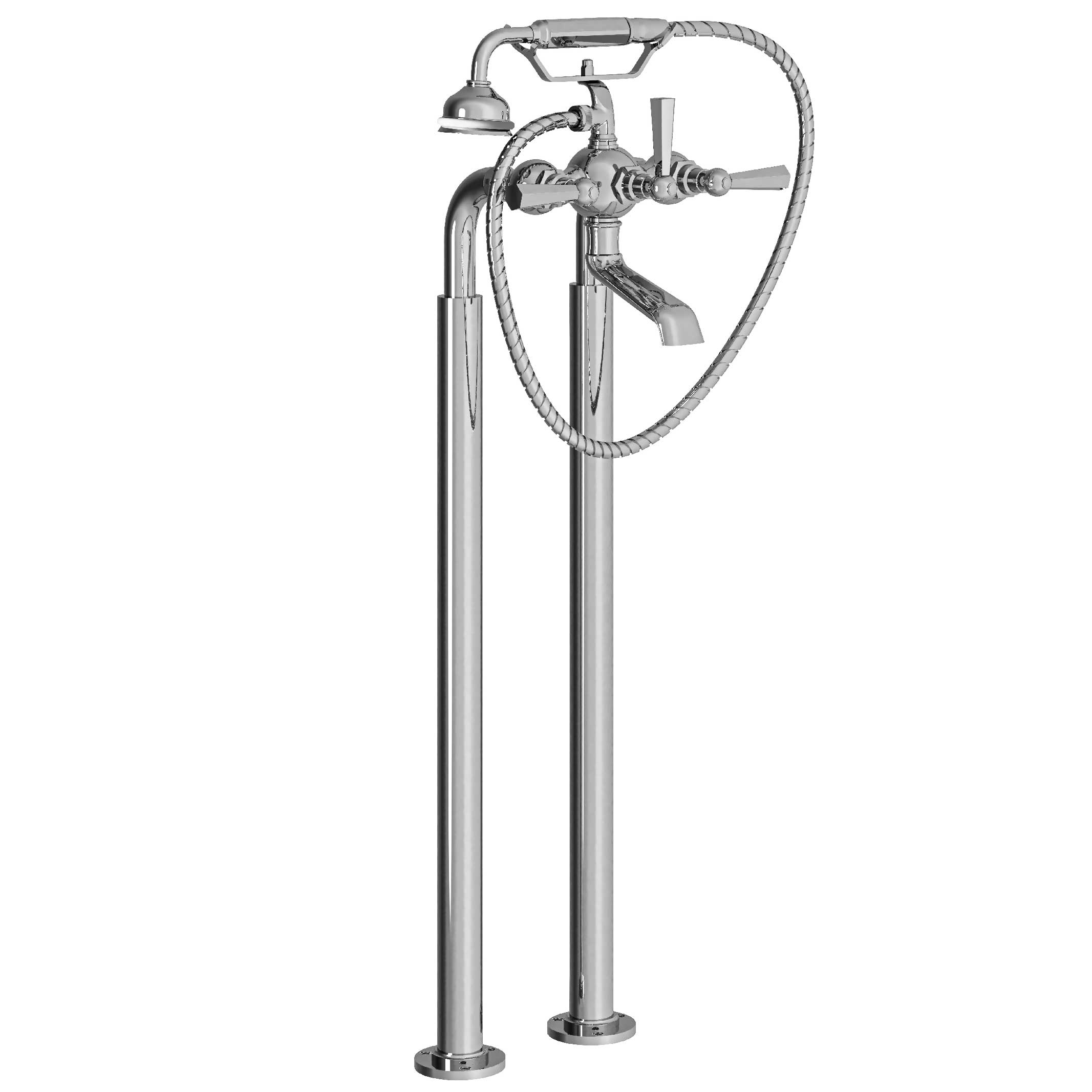 M39-3309 Floor mounted bath and shower mixer