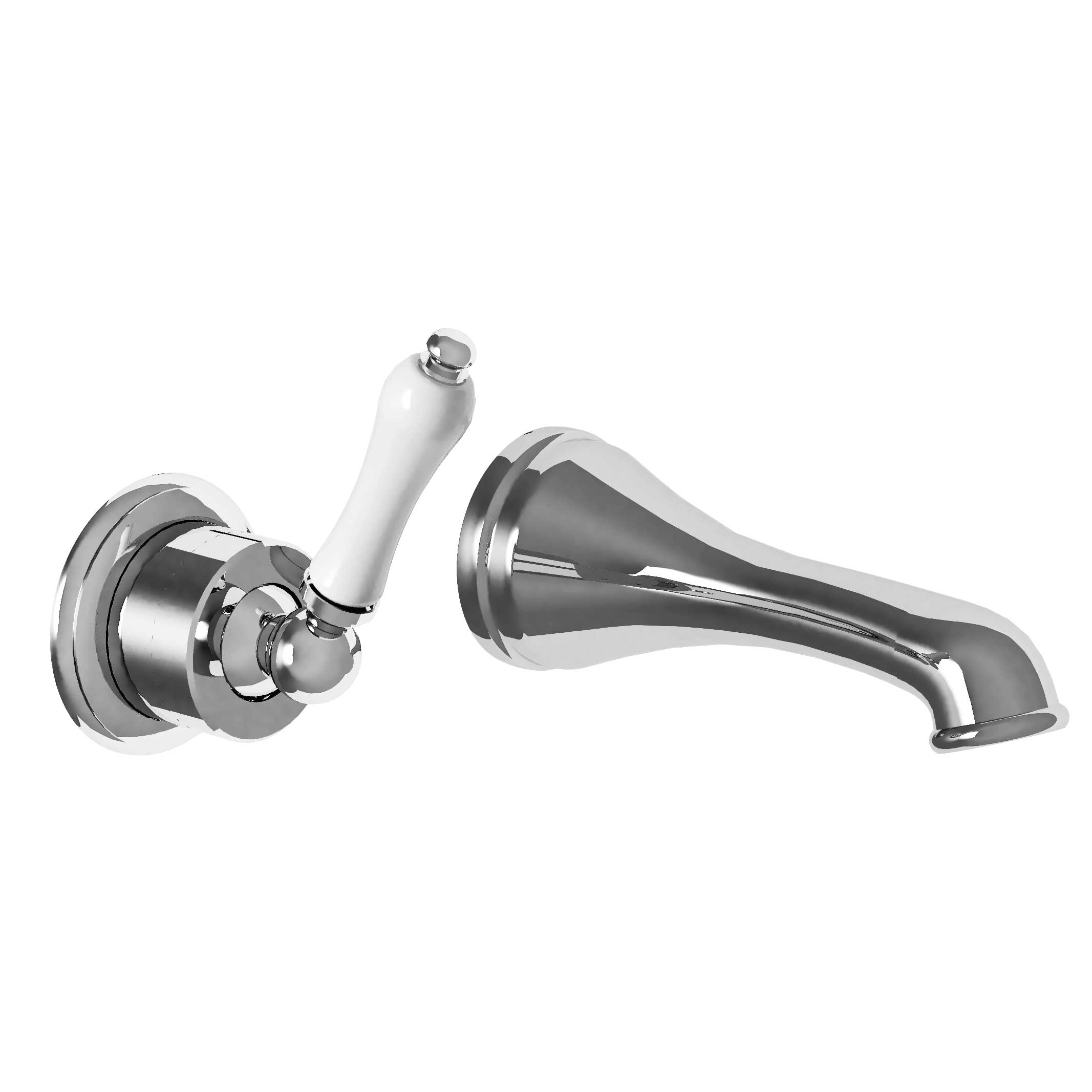 M40-1203M Wall mounted single lever basin mixer, built-in
