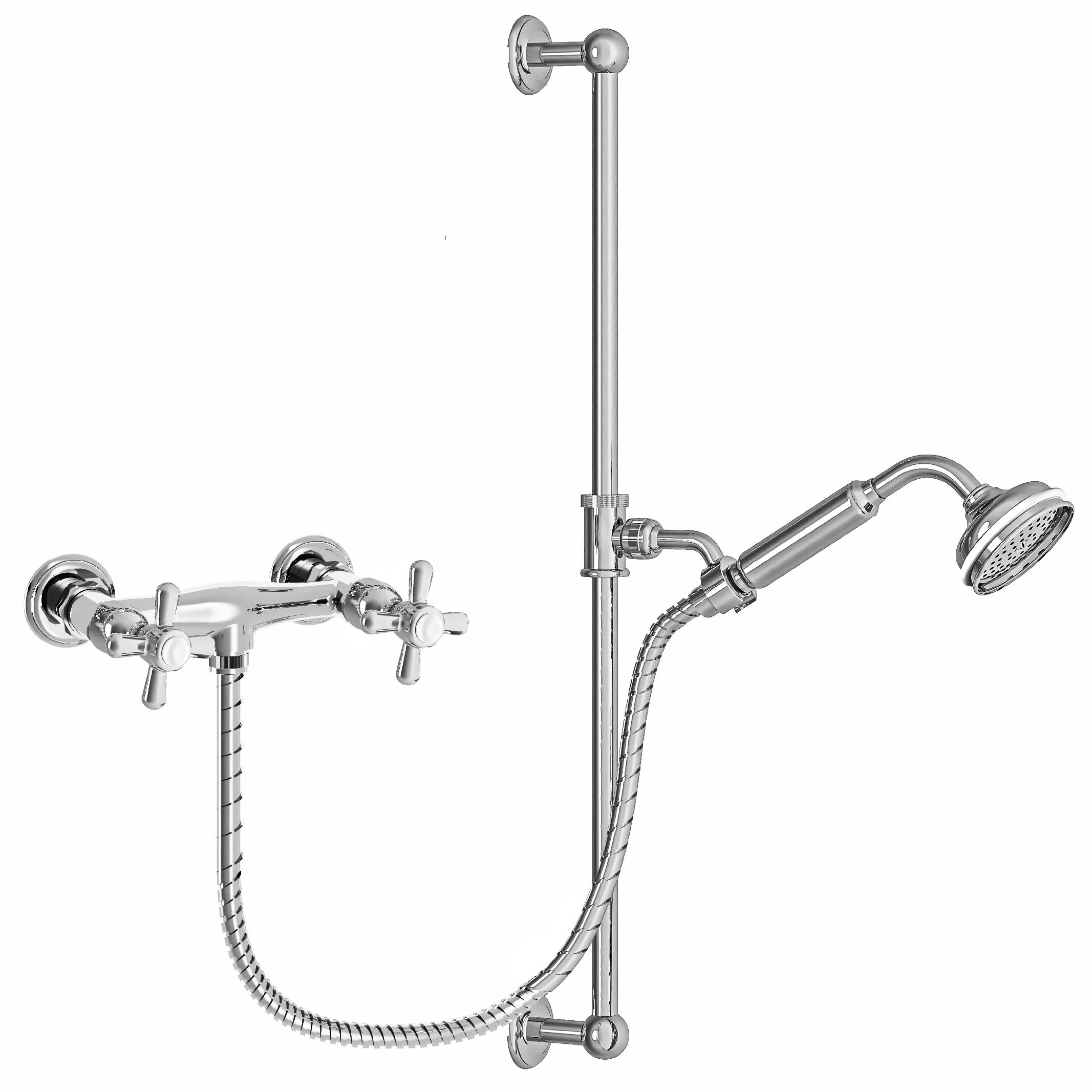 M40-2202 Shower mixer with sliding bar