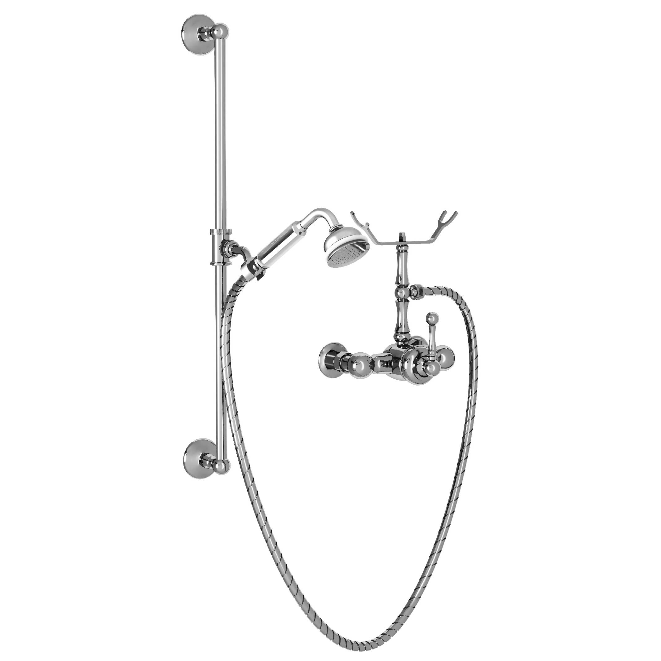 M40-2202M Single-lever shower mixer with sliding bar