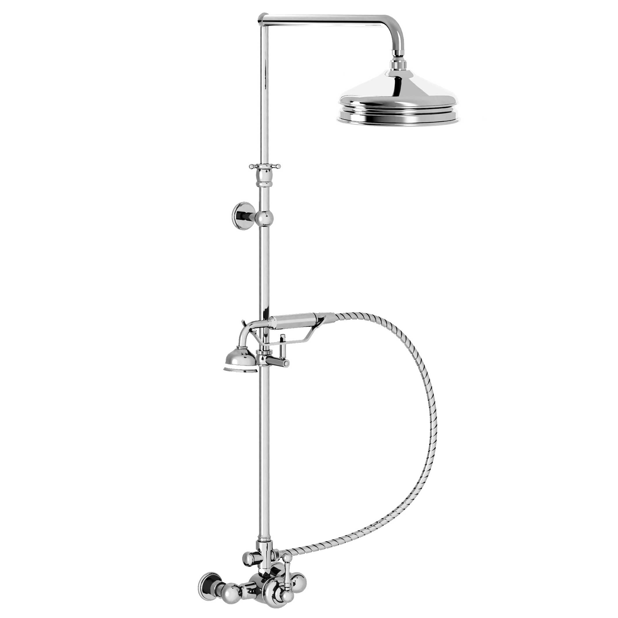 M40-2204M Single-lever shower mixer with column, anti-scaling