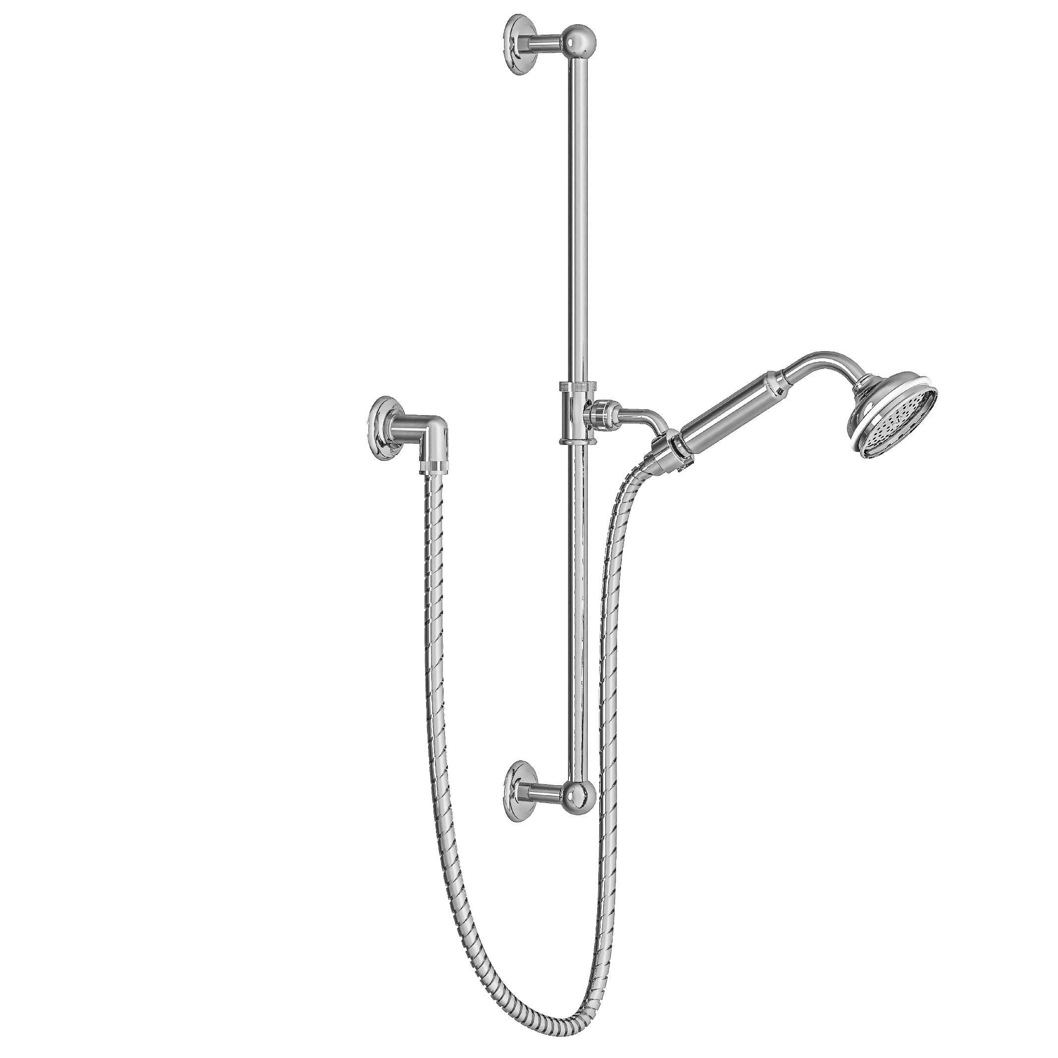 M40-2211 Wall shower set on sliding bar