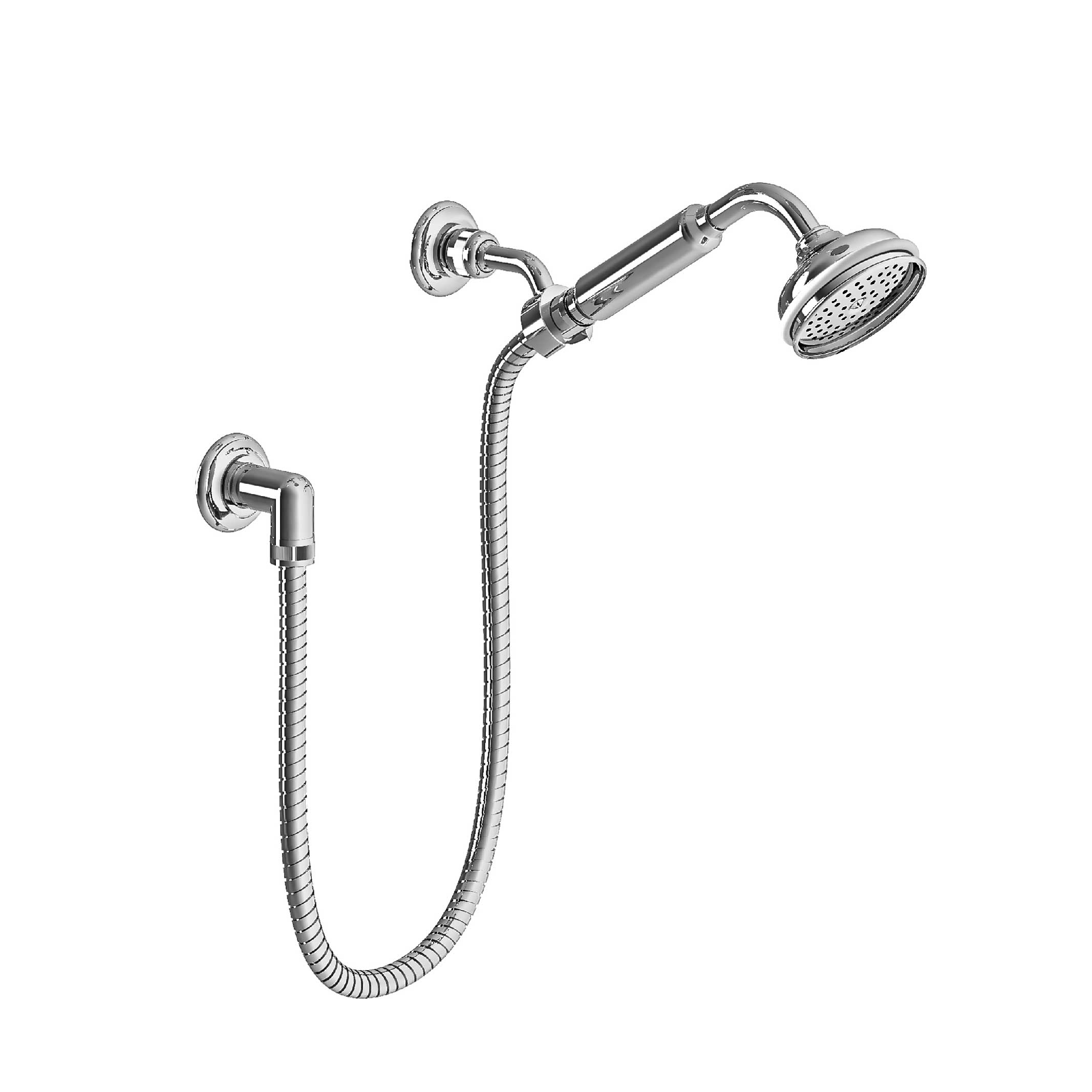 M40-2212 Wall shower set on swivel hook