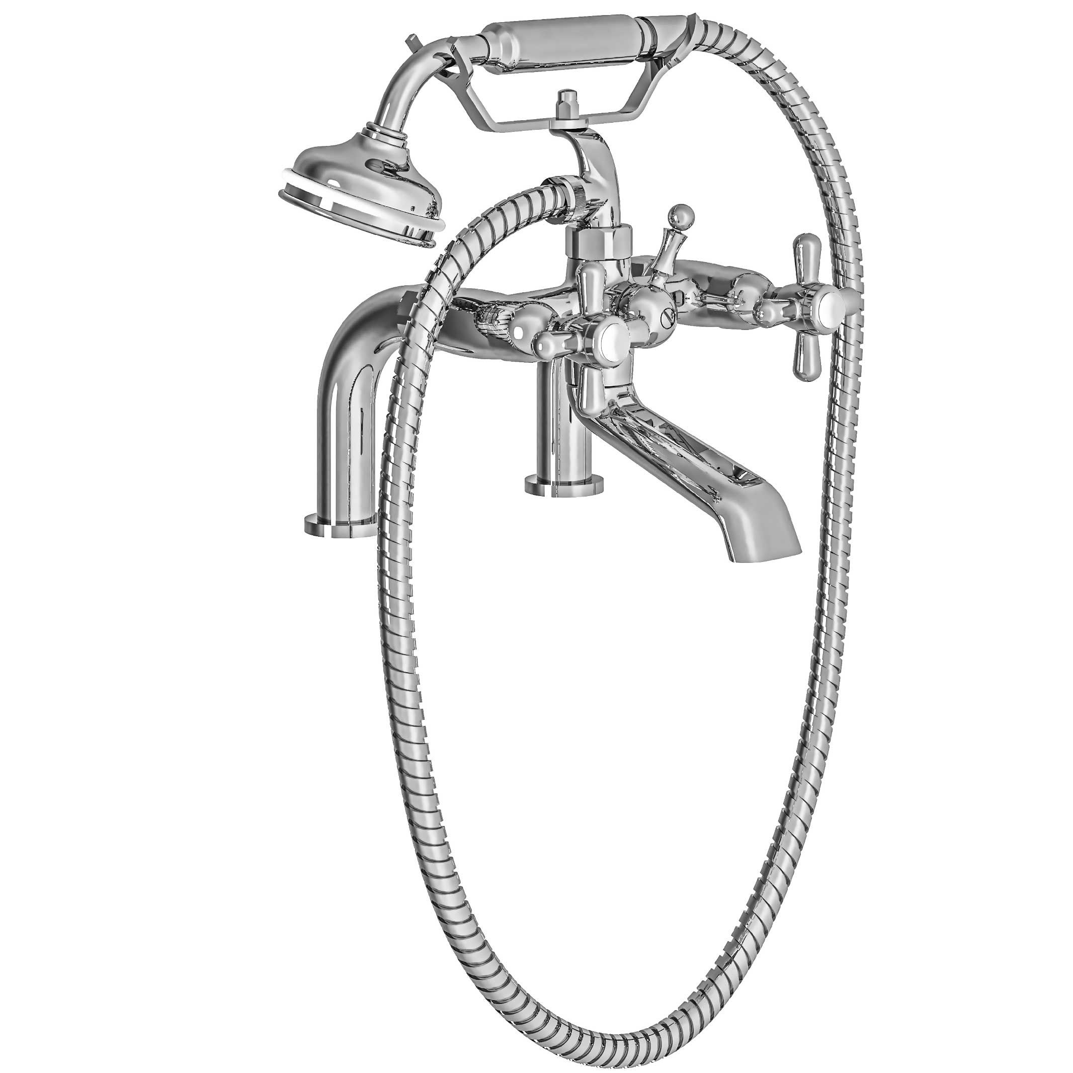 M40-3306 Rim mounted bath and shower mixer