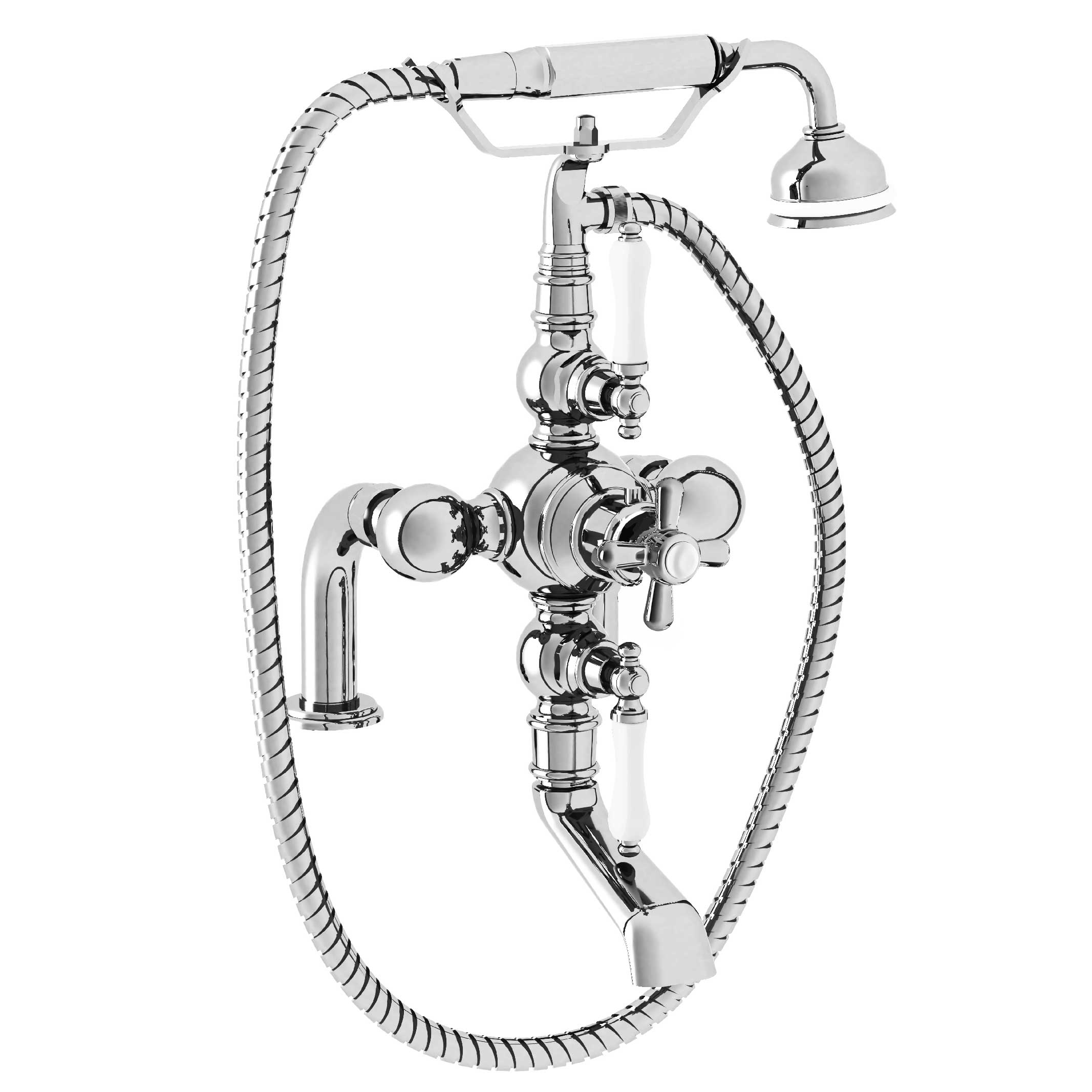 M40-3306T Rim mounted thermo. bath and shower mixer