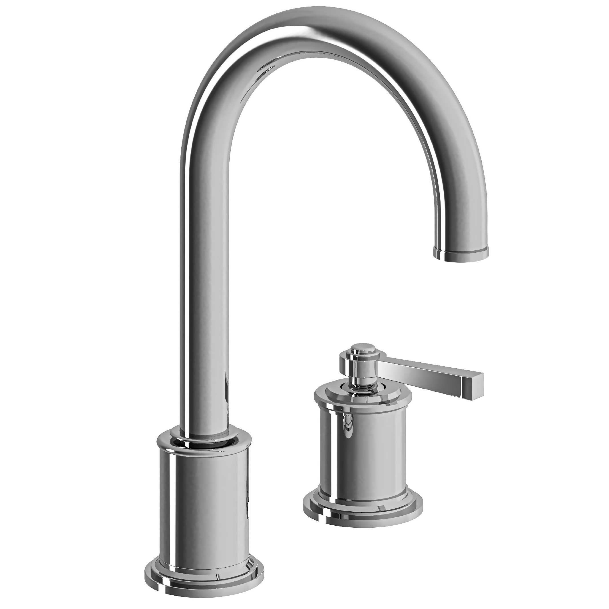 M60-1102MB Mitigeur de lavabo 2 trous, bec haut