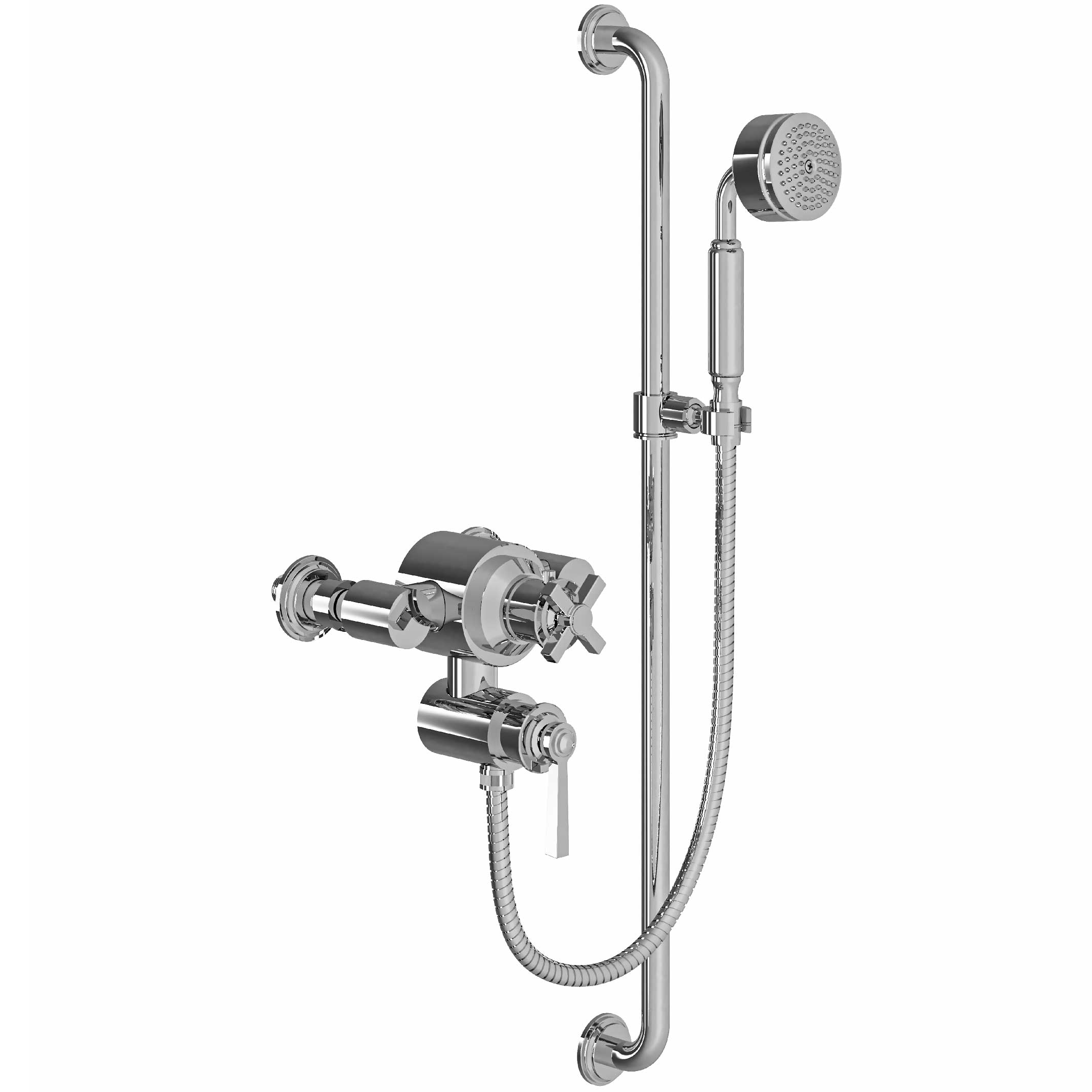 M60-2202T Thermo. shower mixer with sliding bar