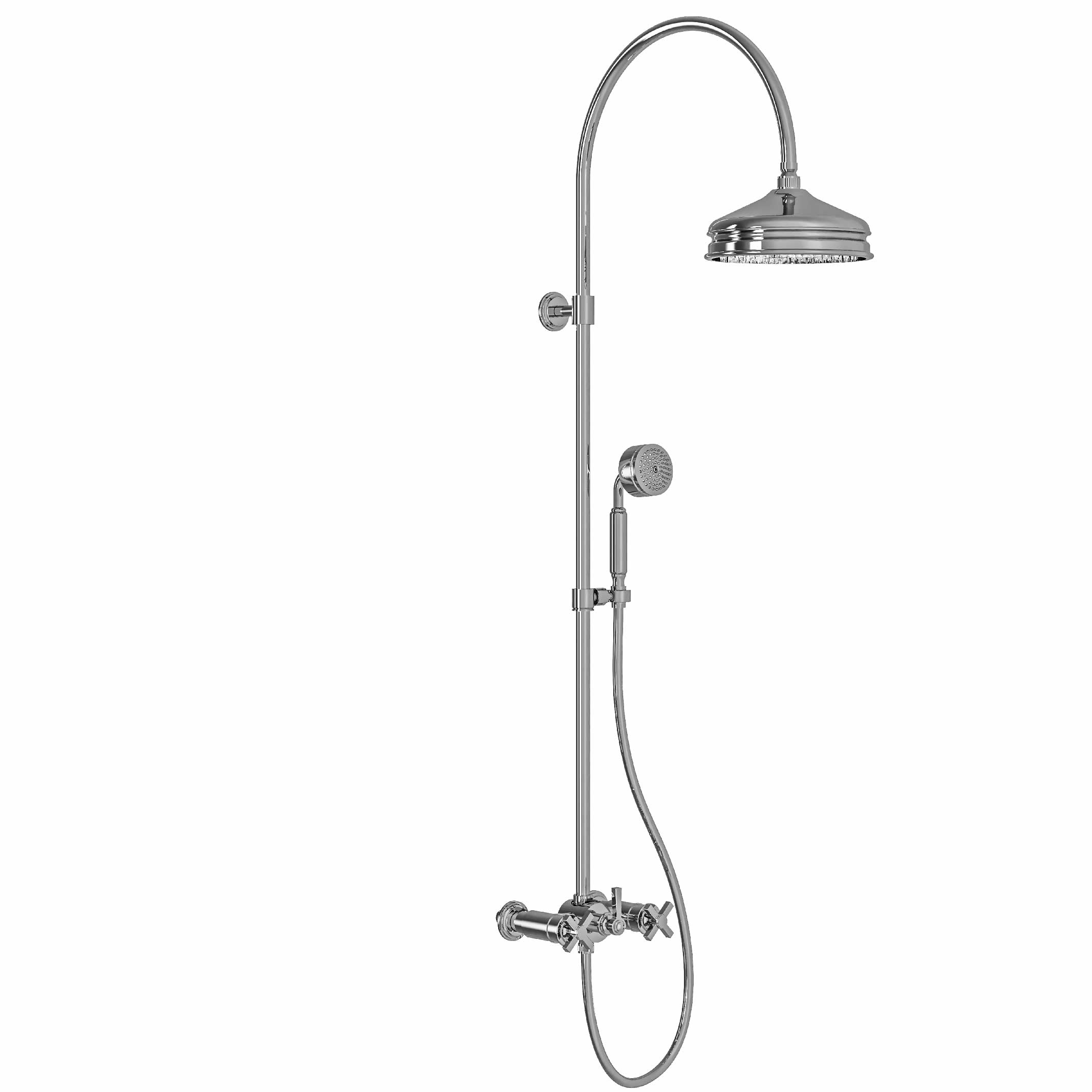 M60-2204 Shower mixer with column, anti-scaling