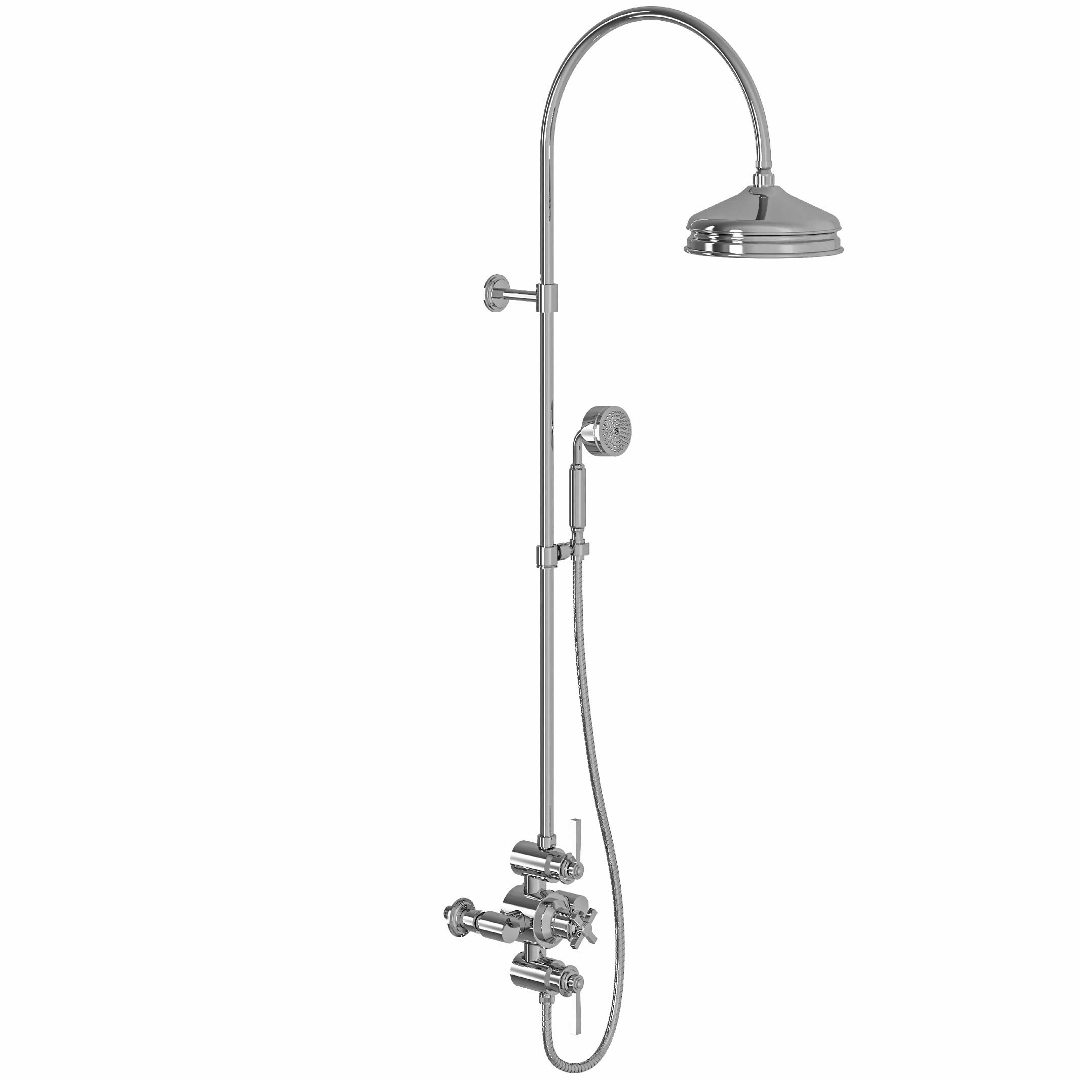 M60-2204T Thermo. shower mixer with column, anti-scaling
