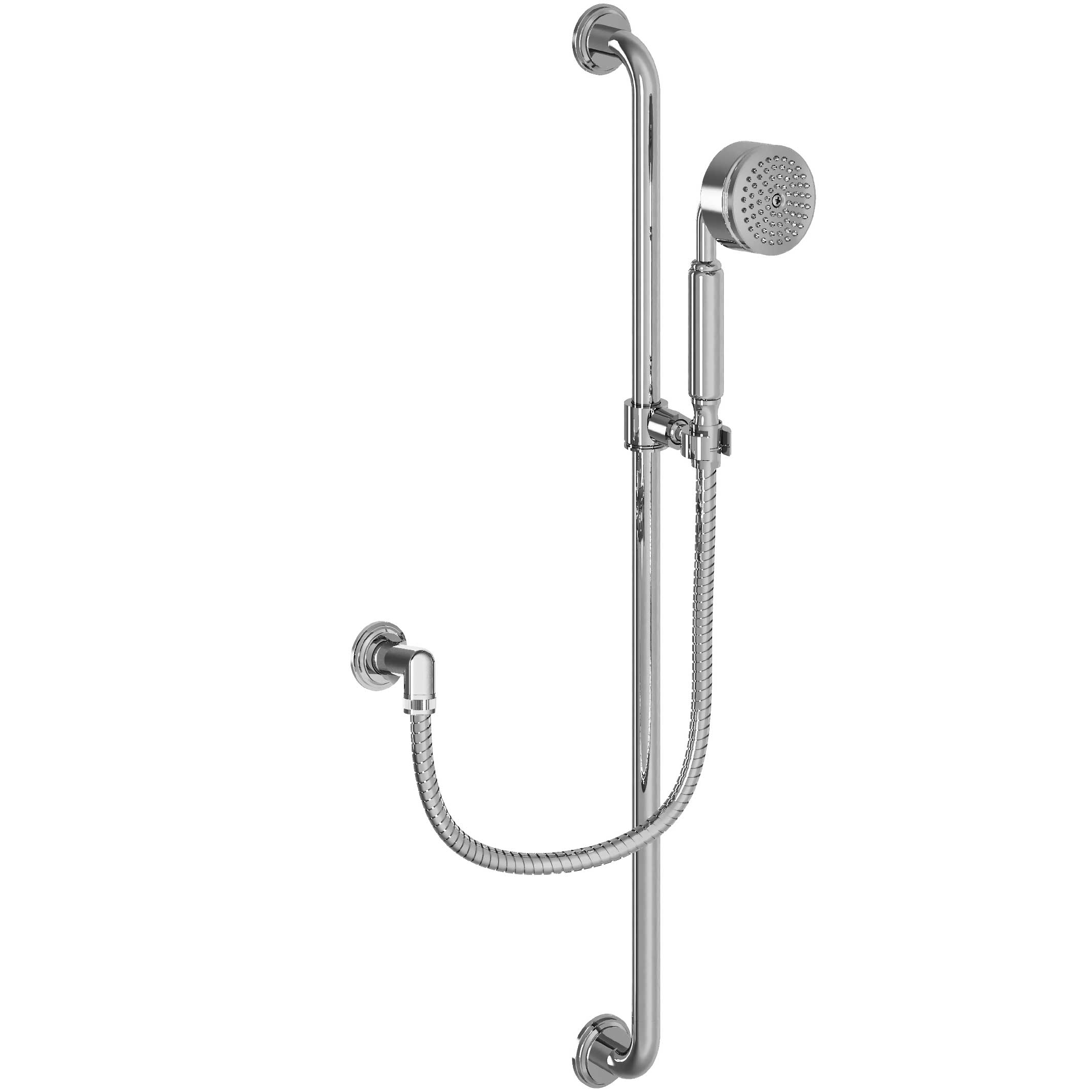 M60-2211 Wall shower set on sliding bar