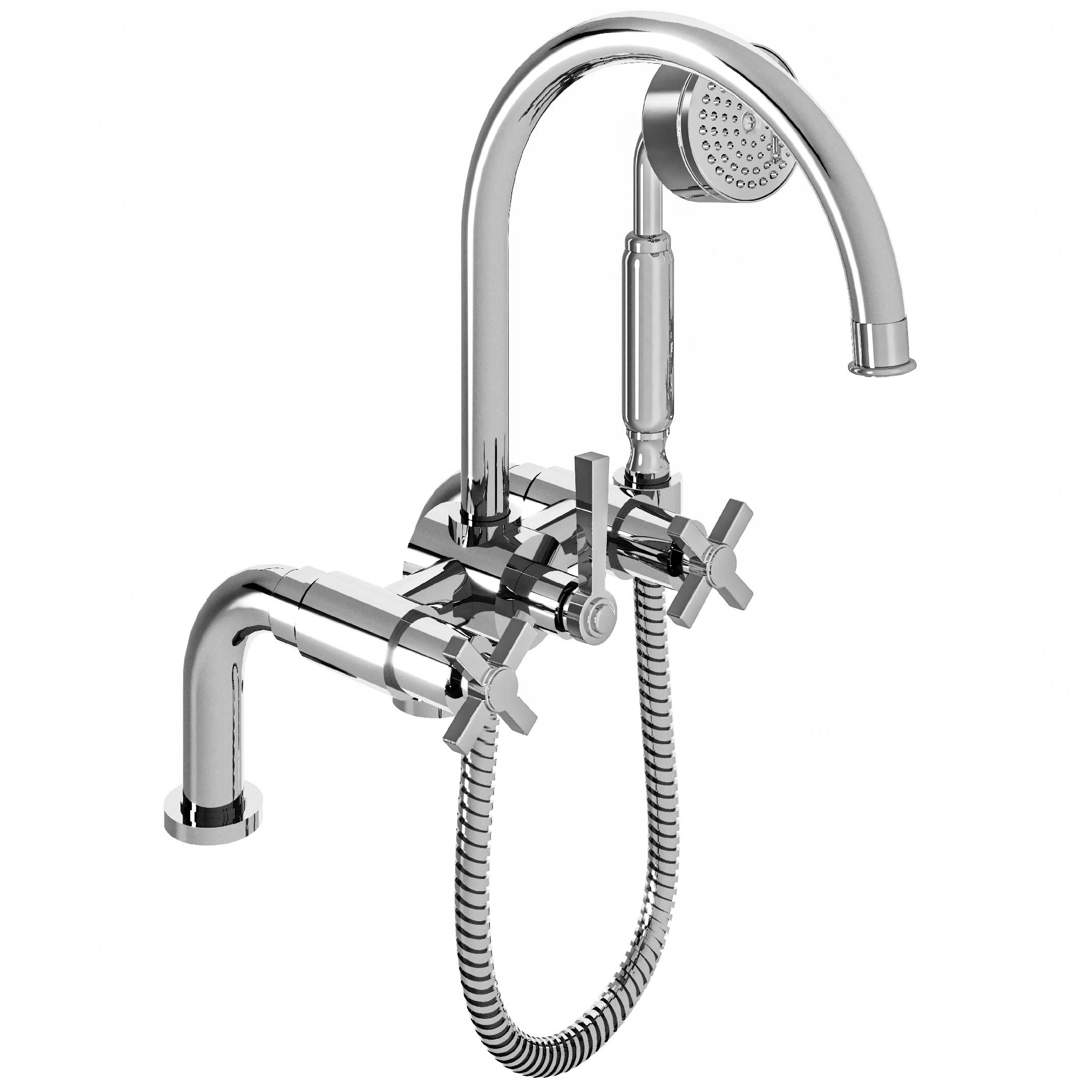 M60-3306 Rim mounted bath and shower mixer