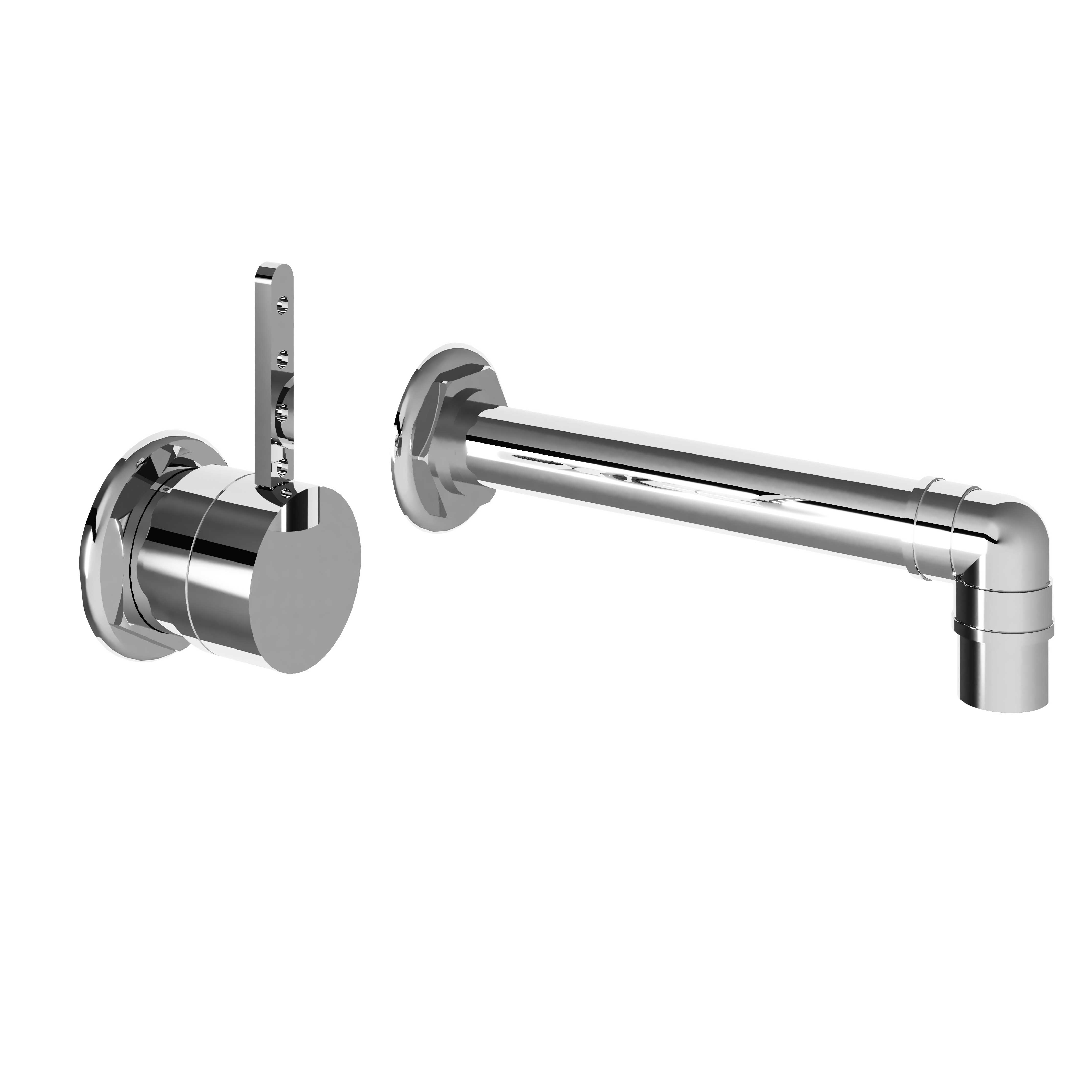 M81-1203M Wall mounted single lever basin mixer, built-in