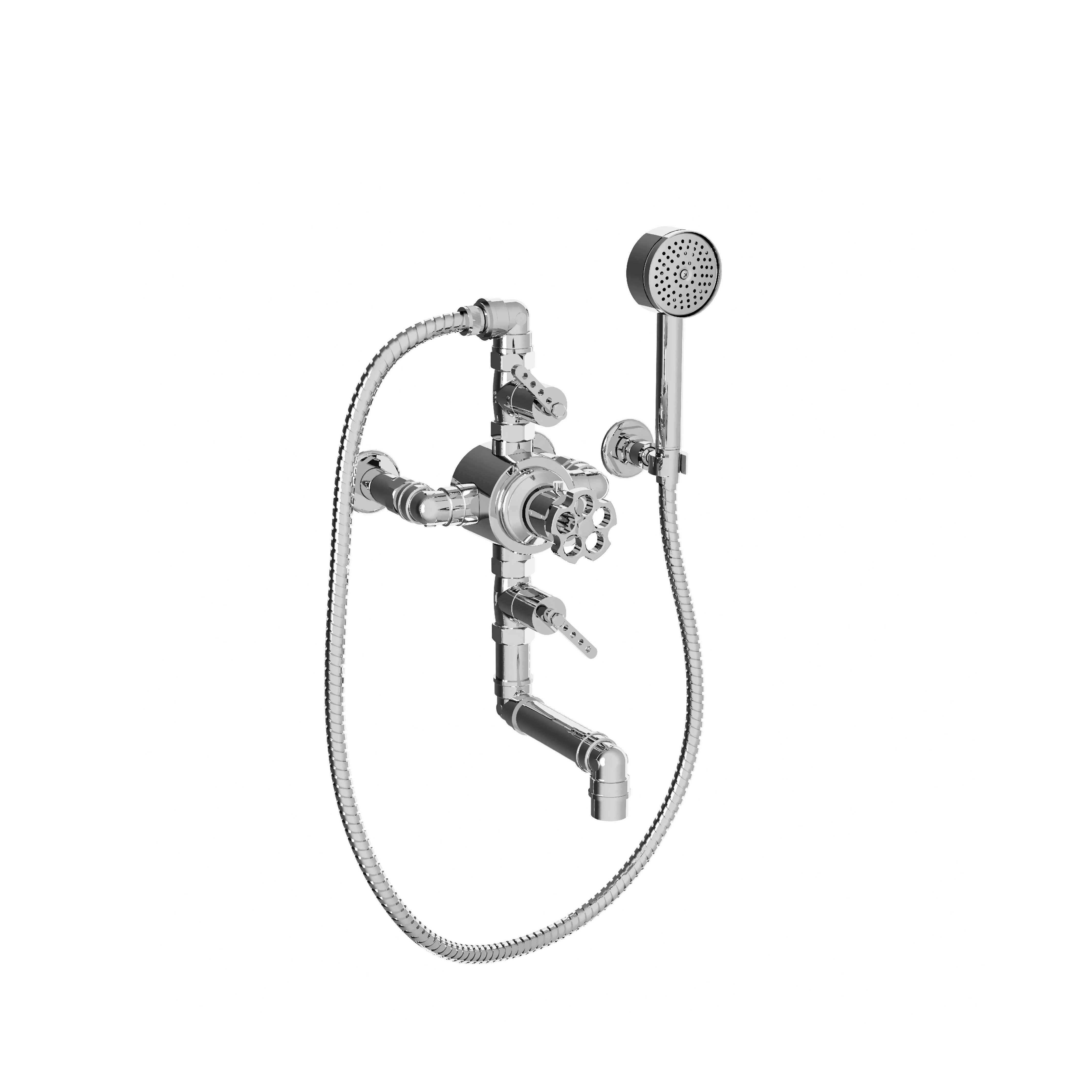 M81-3201T Wall mounted thermo. bath and shower mixer