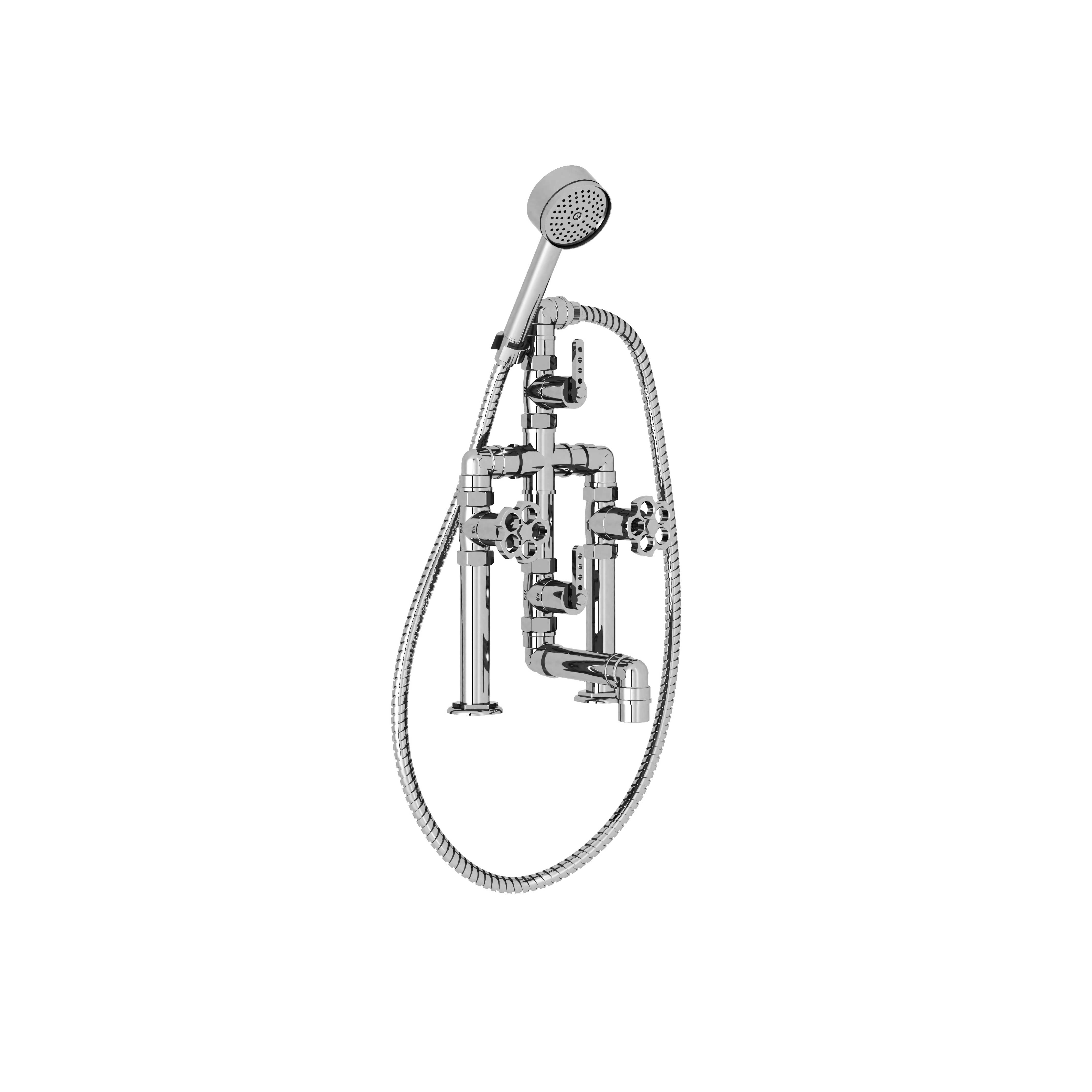 M81-3306 Rim mounted bath and shower mixer