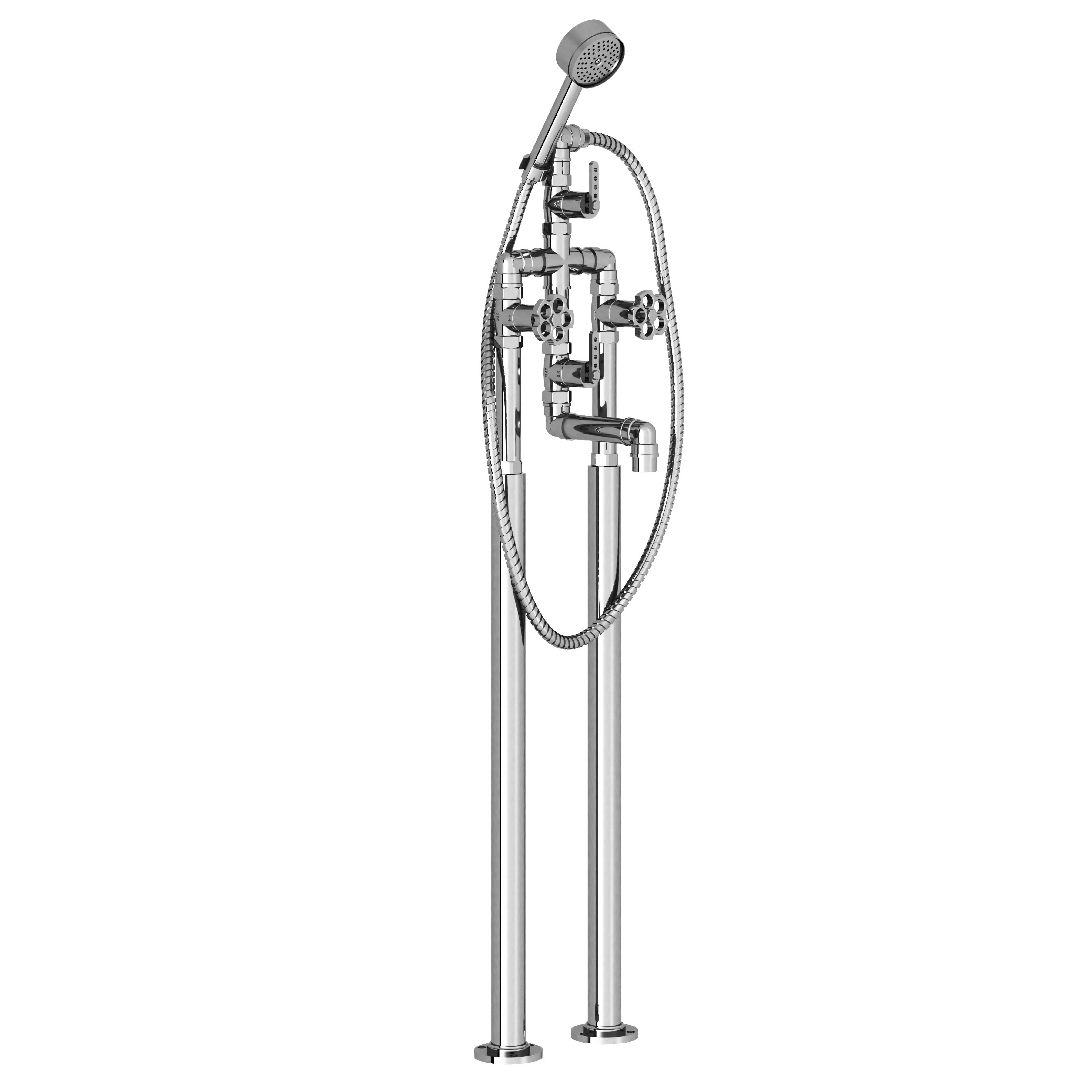 M81-3309 Floor mounted bath and shower mixer