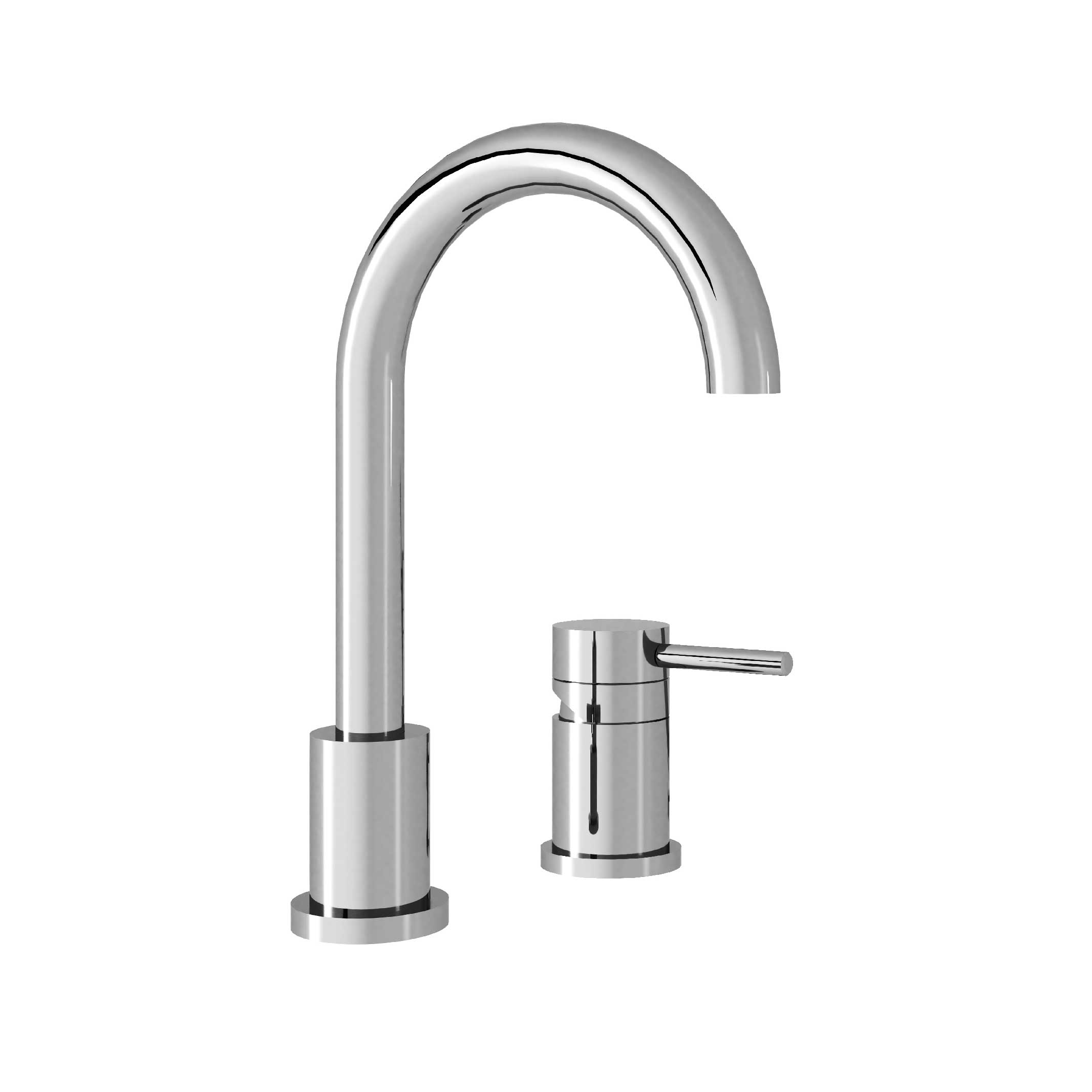 M90-1102M Rim mounted 2-hole single lever basin mixer