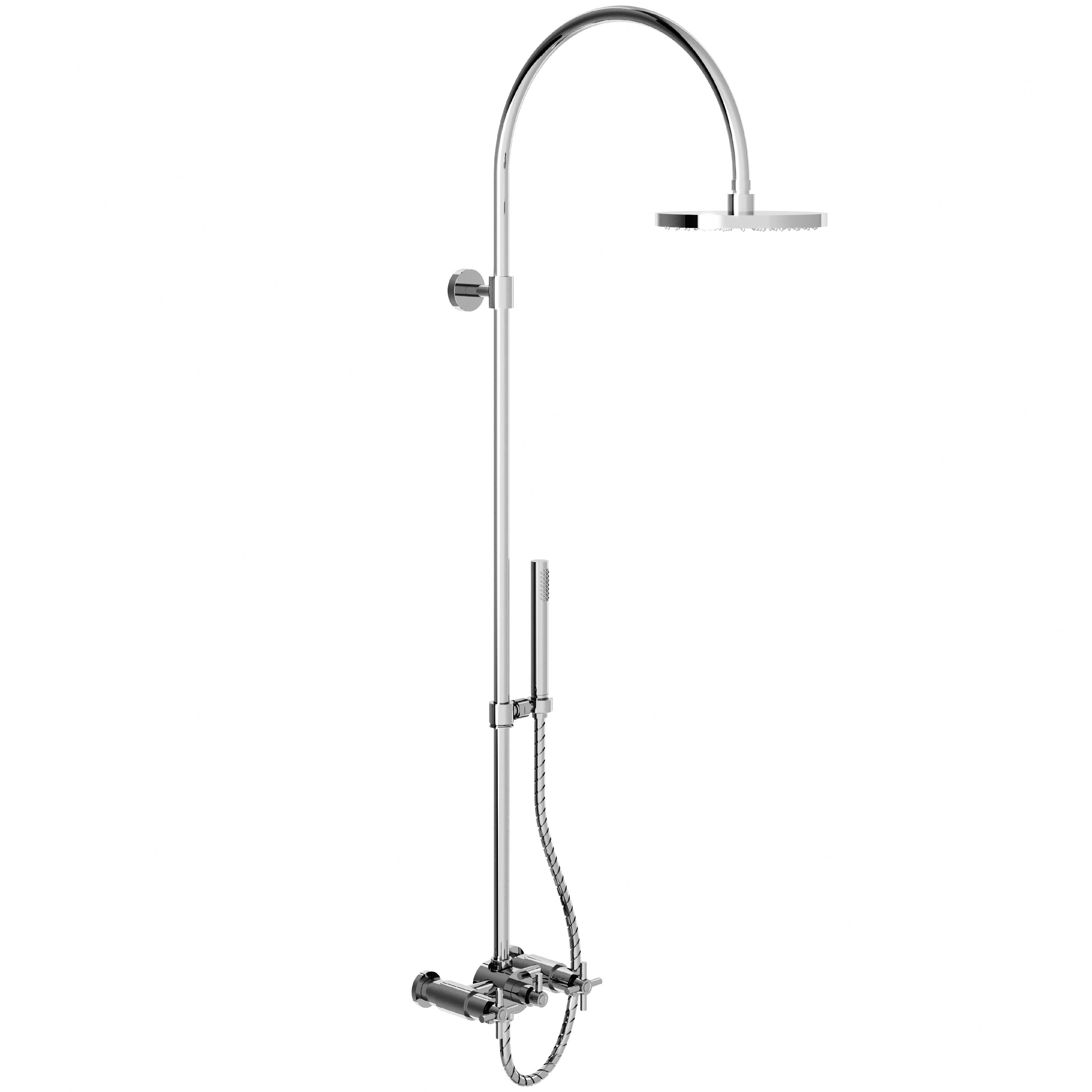 M90-2204 Shower mixer with column, anti-scaling