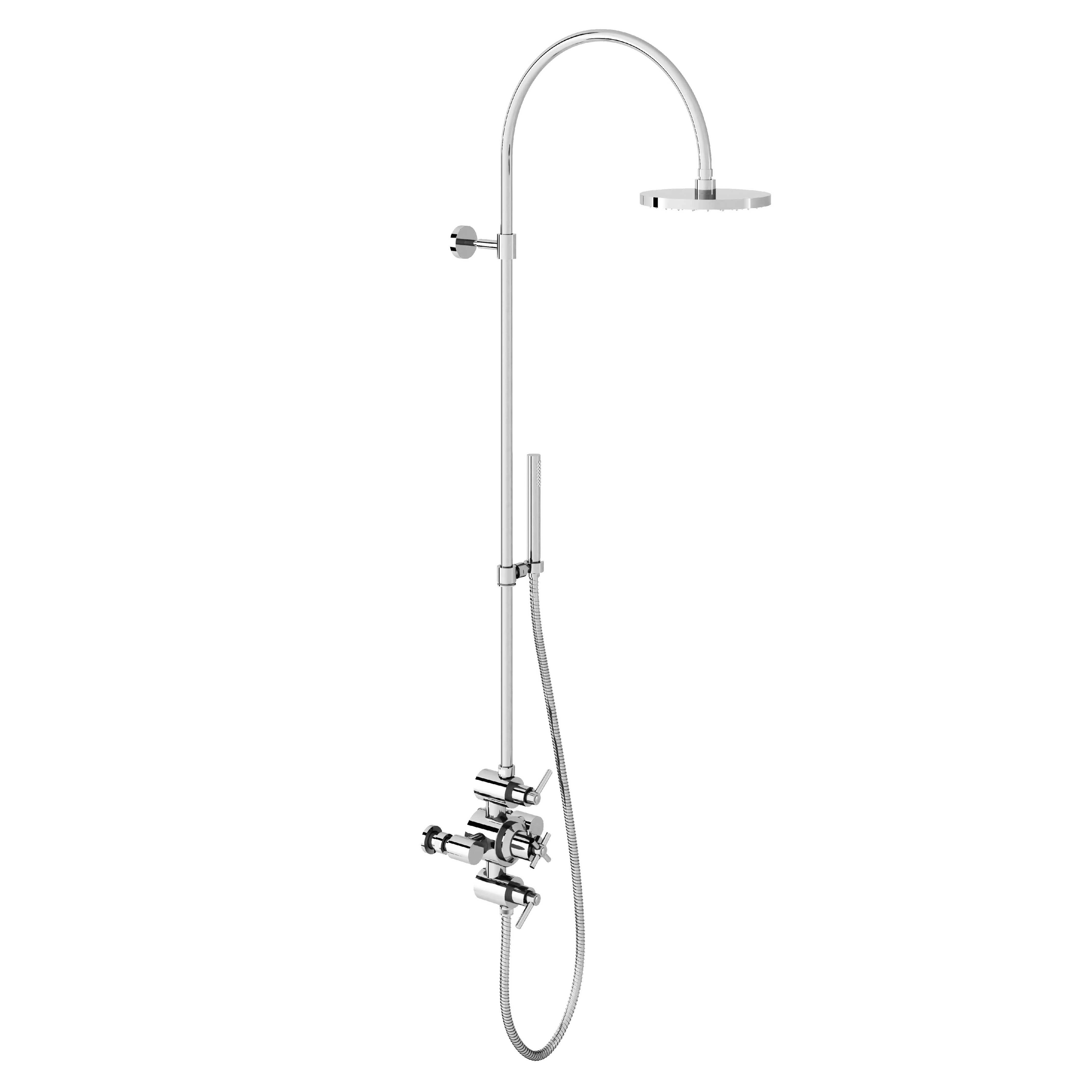 M90-2204T Thermo. shower mixer with column, anti-scaling