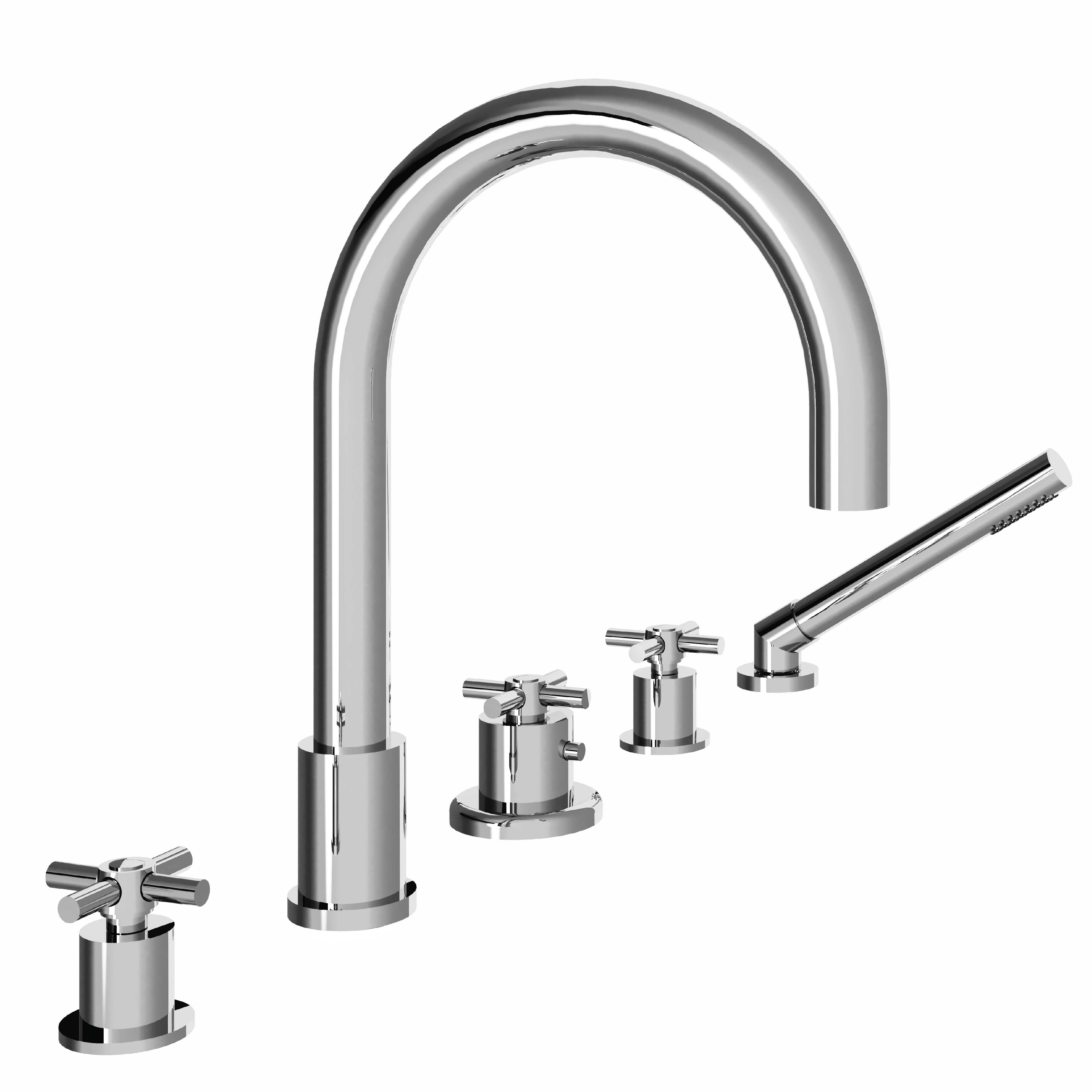 M90-3305T 5-hole bath and shower thermo. mixer