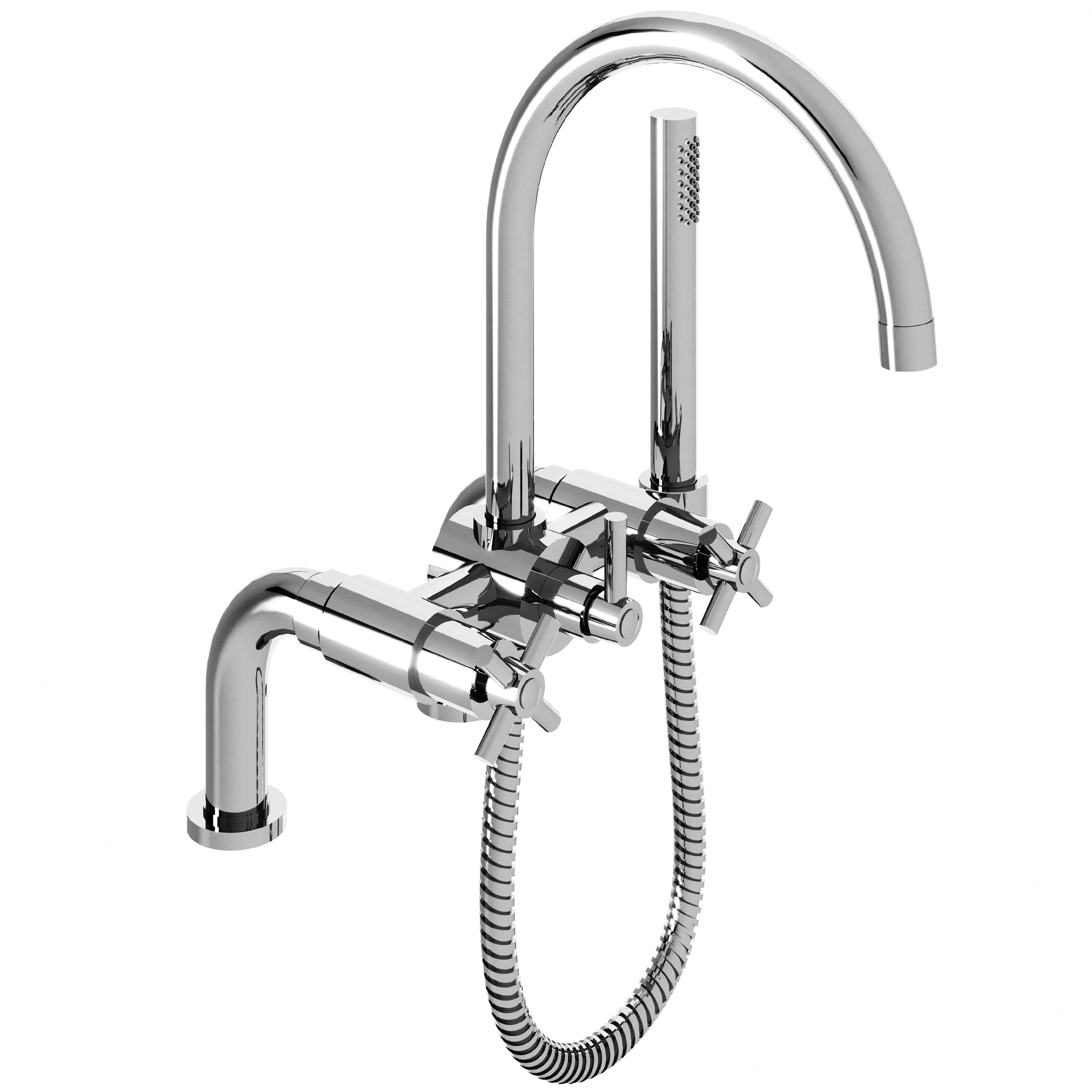 M90-3306 Rim mounted bath and shower mixer