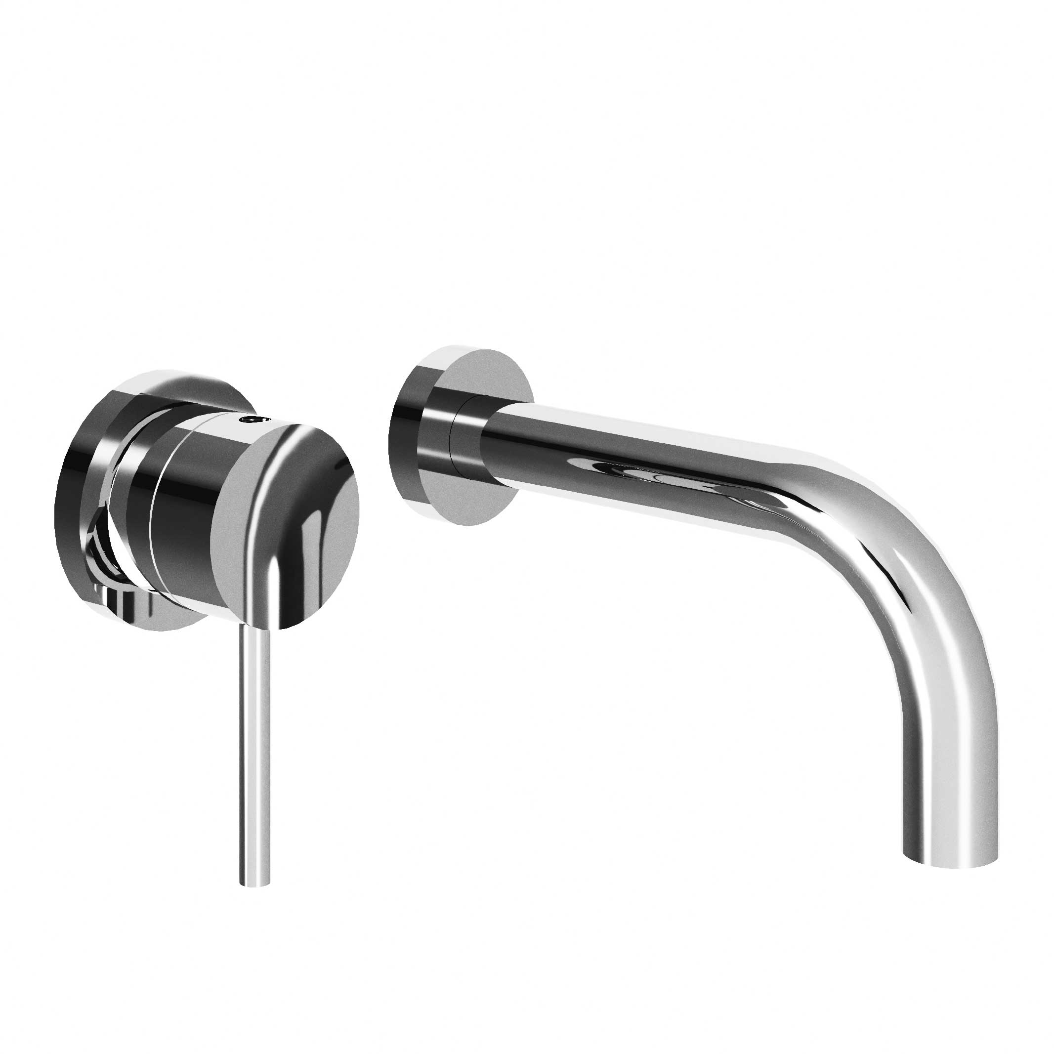 M91-1203M Wall mounted single lever basin mixer, built-in