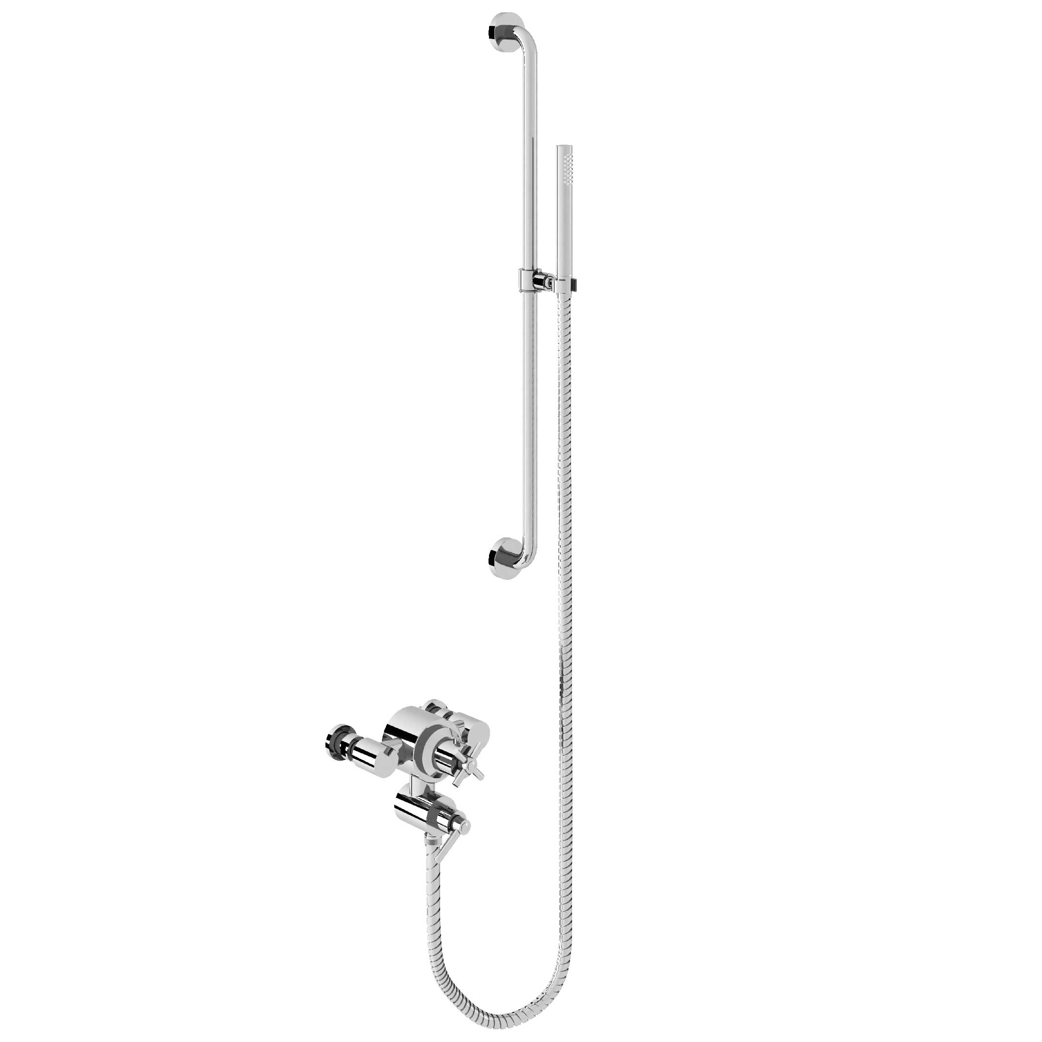 M91-2202T Thermo. shower mixer with sliding bar