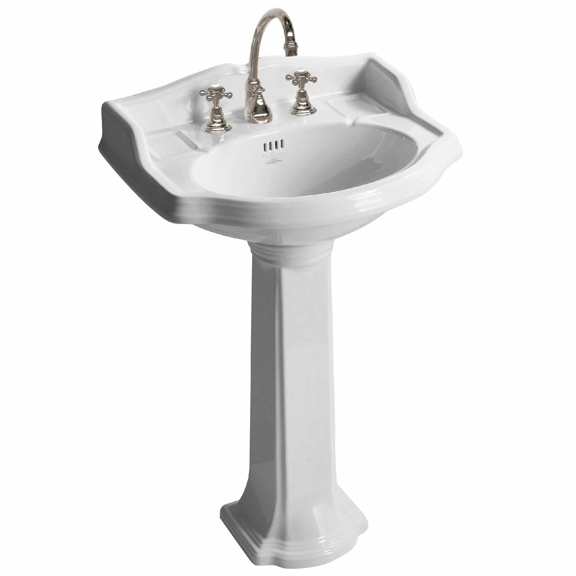 MS03-59-colonne Victorian washbasin on pedestal, L. 59cm