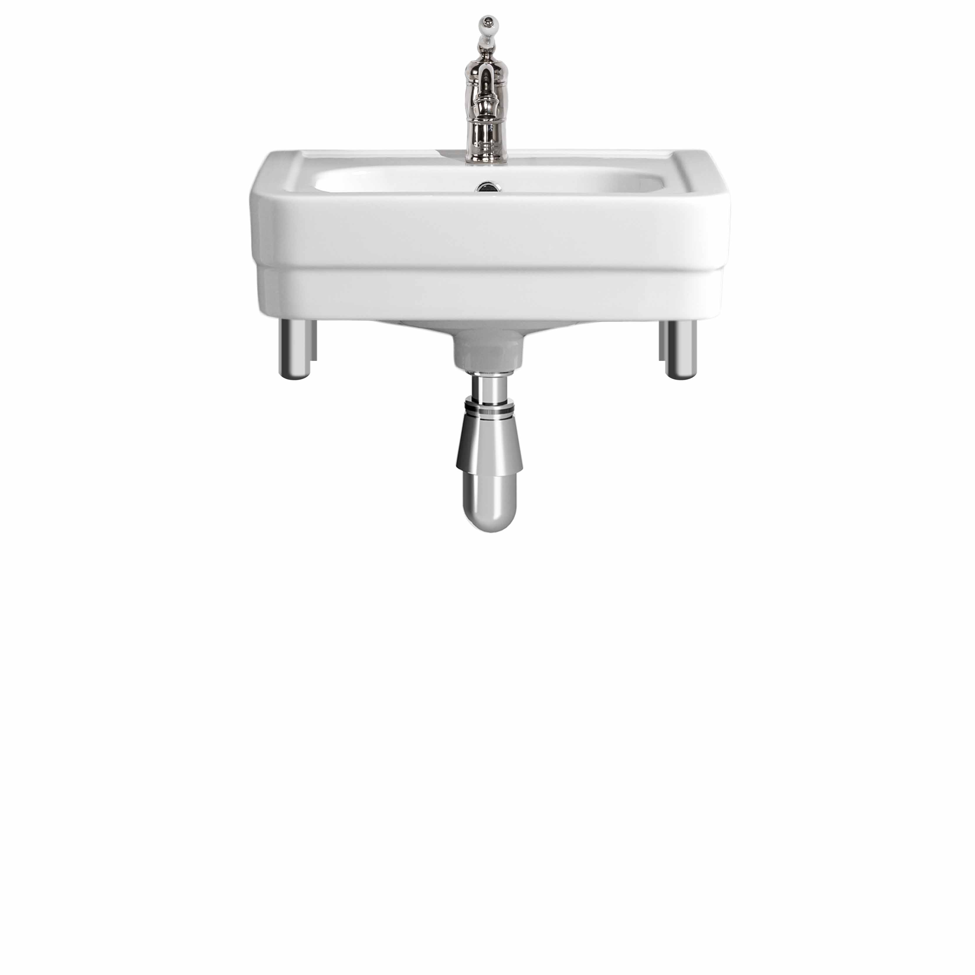 MS05-50-equerres-laiton Edward washbasin on brass brackets, L. 50cm